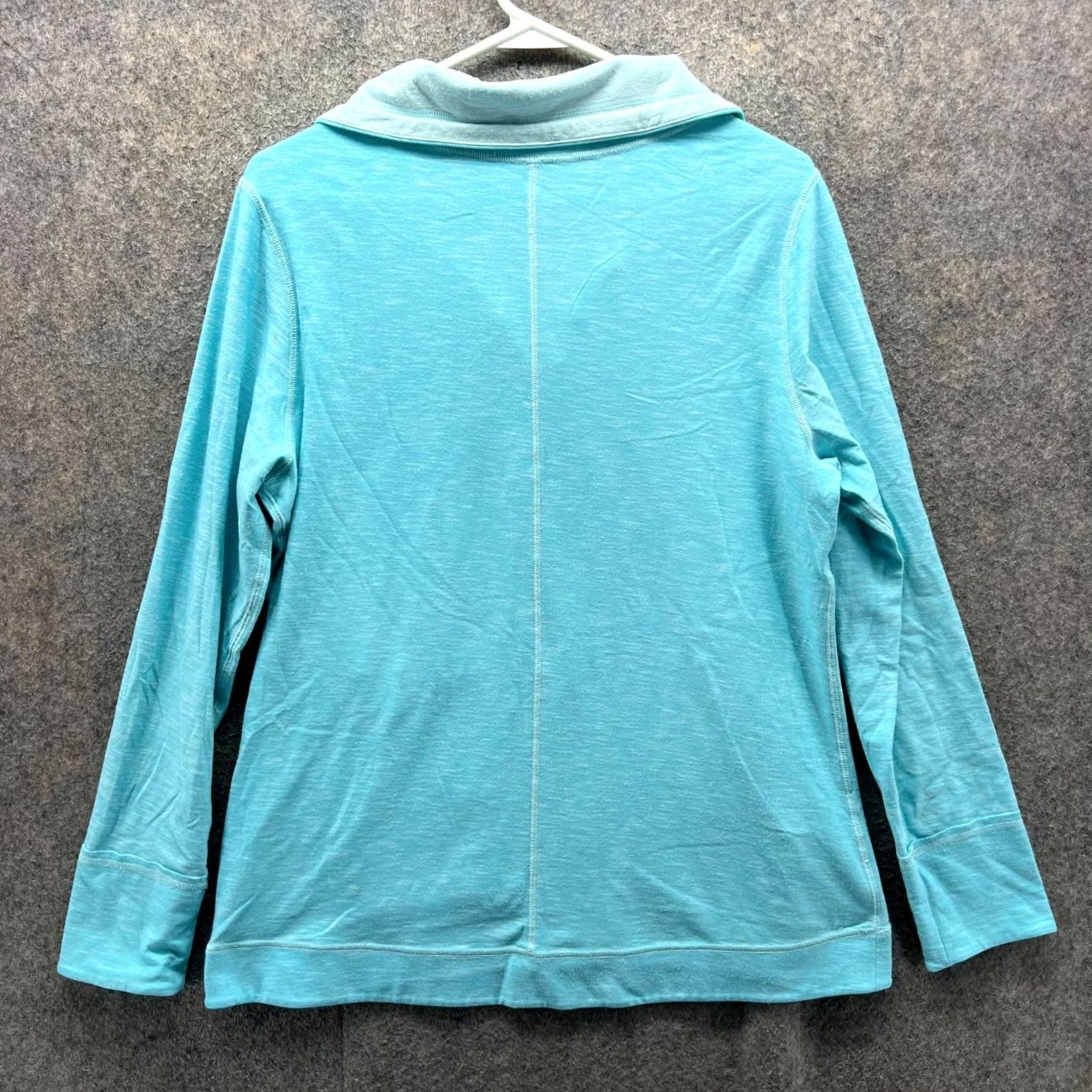 Tommy Bahama VINTAGE Tommy Bahama Sweater Womens Medium Blue Full Zip Reversible Sweatshirt Cotton Knit Fleece Logo 90s Mens Womens? Size M / US 6-8 / IT 42-44 - 2 Thumbnail