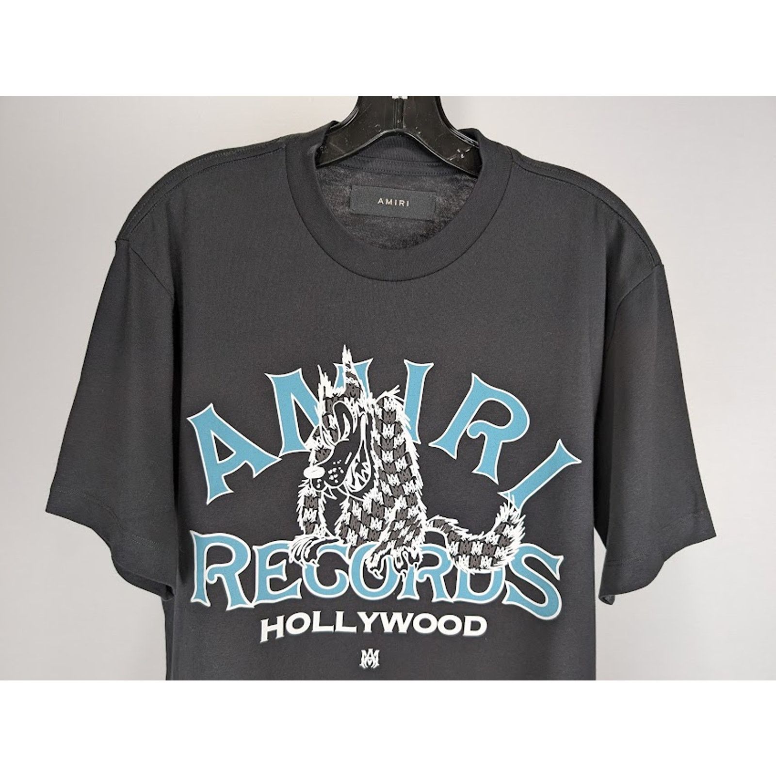 Amiri o1rshd1 Global Records T-Shirt in Black M Size US M / EU 48-50 / 2 - 5 Thumbnail