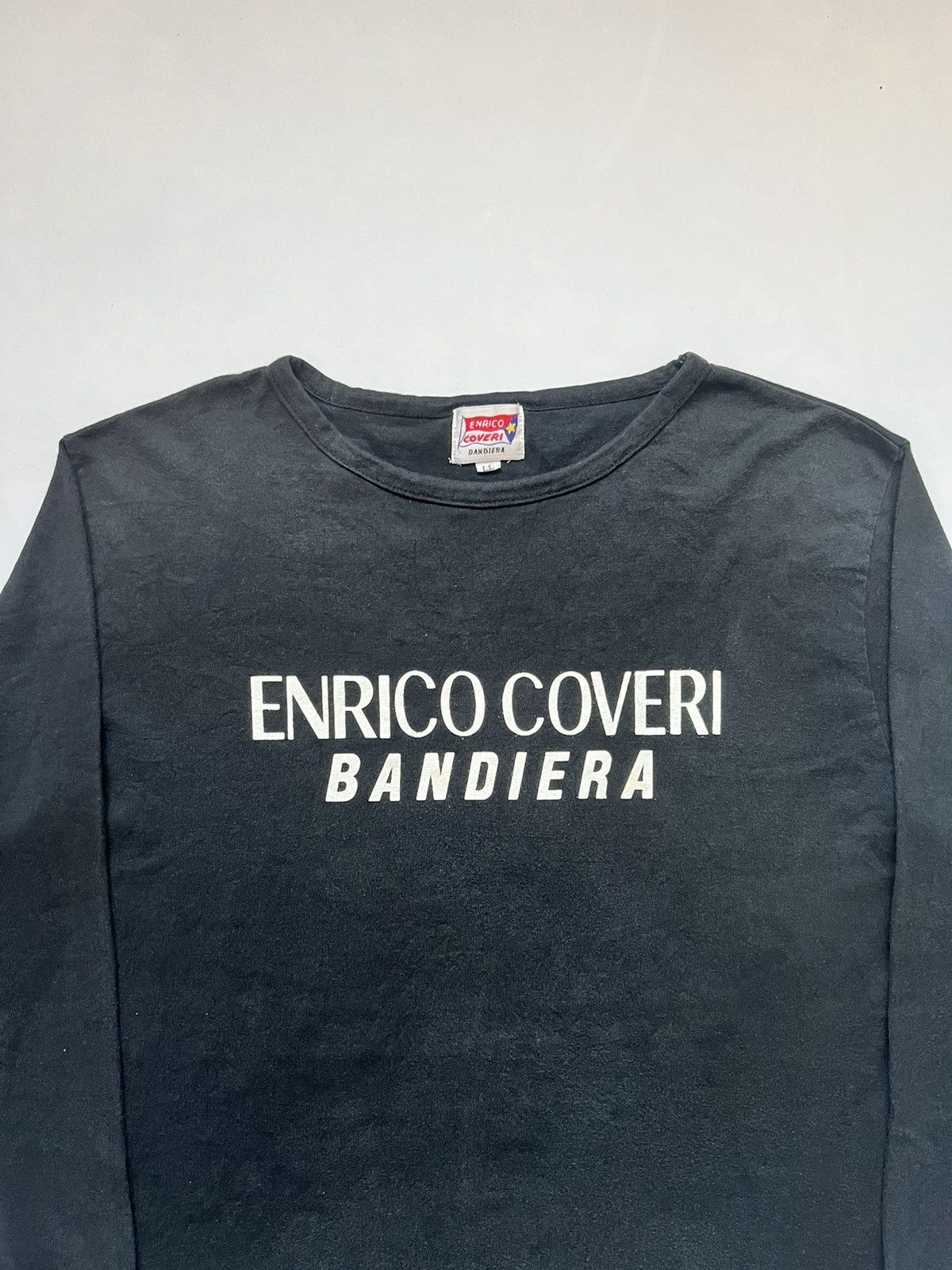 Designer × Enrico Coveri Enrico Coveri Spell Out Long Sleeves Tees Size US XL / EU 56 / 4 - 2 Thumbnail
