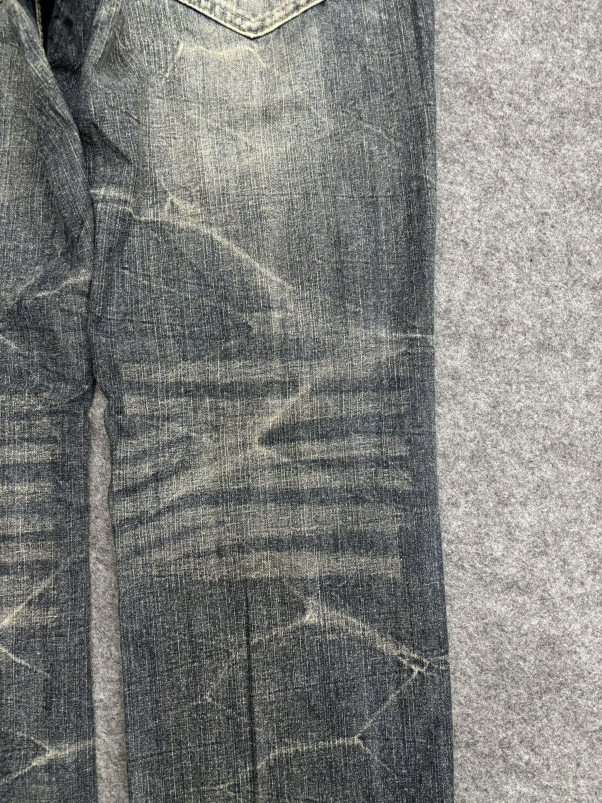 Japanese Brand × Seditionaries 💥Insane 90s Style💥Superubis Valetta Cracked Fades Denim F499 Size US 32 / EU 48 - 12 Thumbnail