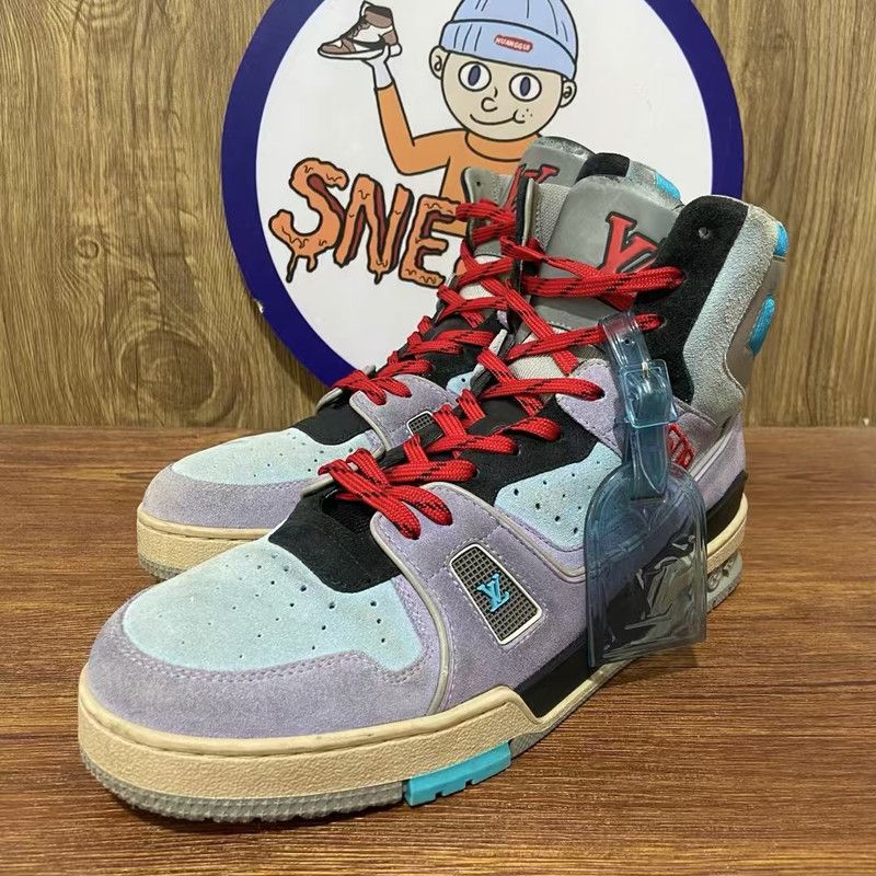 Louis Vuitton Louis Vuitton Retro Logo High-Top Sneakers for Men 0079 Size US 8.5 / EU 41-42 - 1 Thumbnail