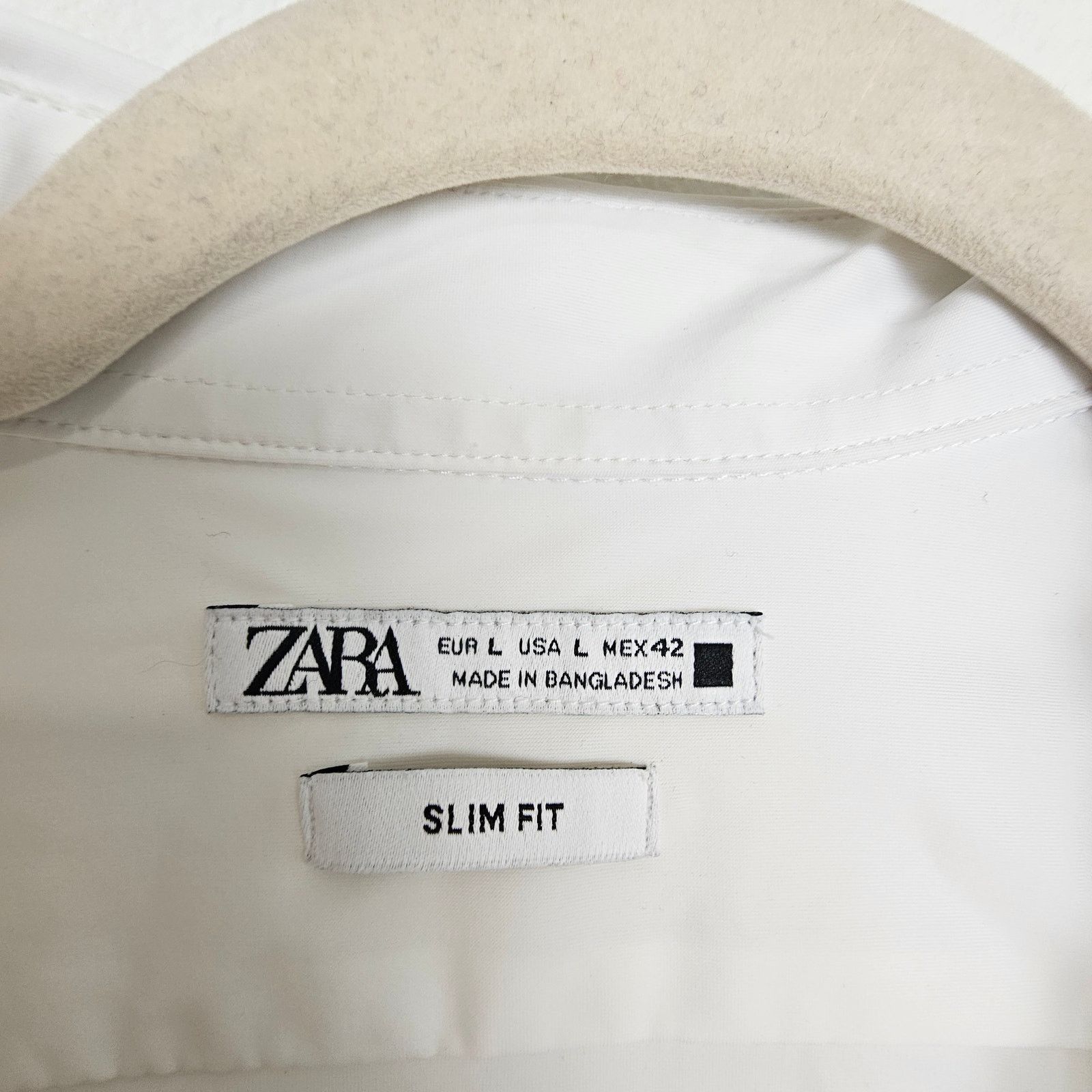Zara Zara Shirt White Button Front Long Sleeve Dress Shirt Men L Size US L / EU 52-54 / 3 - 6 Thumbnail