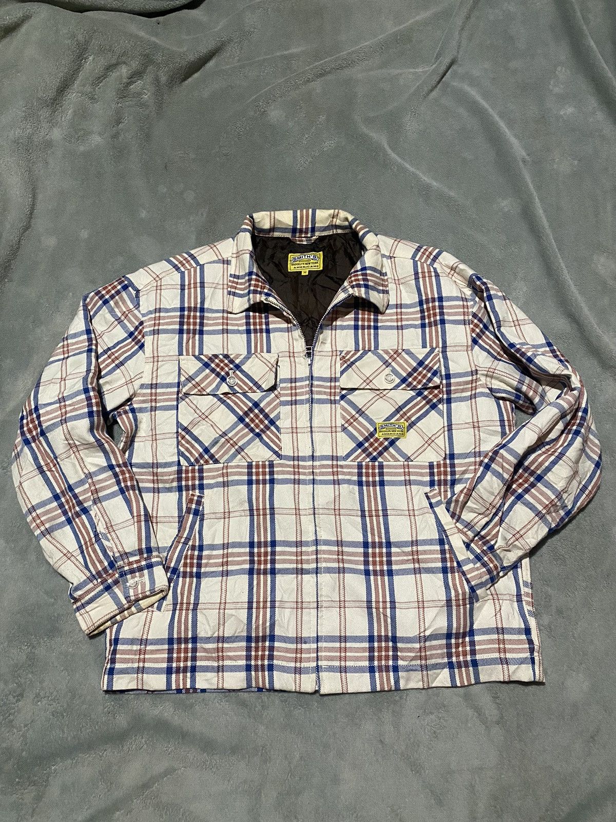 Smith's American Vintage Smith’s American Plaid Jacket Flannel Lined Zip Up Size US M / EU 48-50 / 2 - 1 Thumbnail