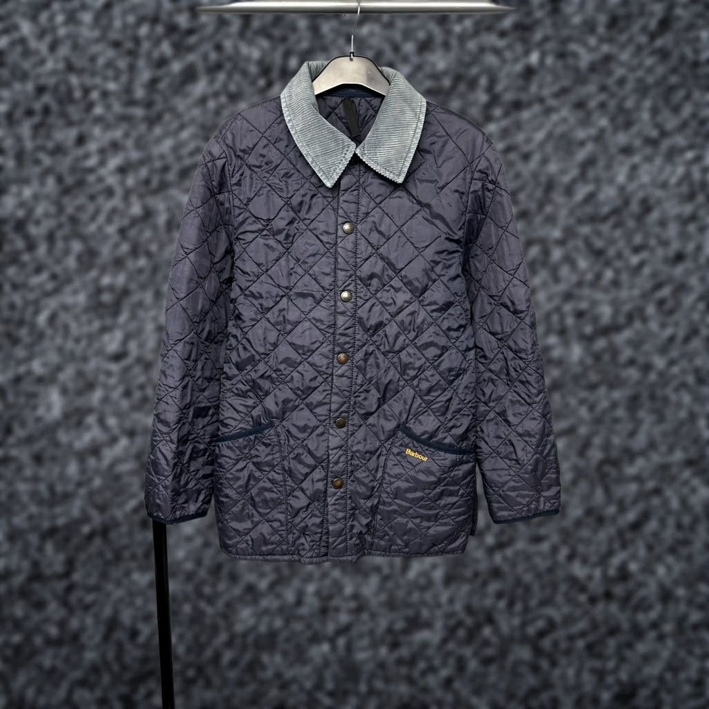 Barbour Barbour Barbour Liddesdale Jacket Quilted Mens 90s Vintage Size M Blue Size US M / EU 48-50 / 2 - 1 Thumbnail