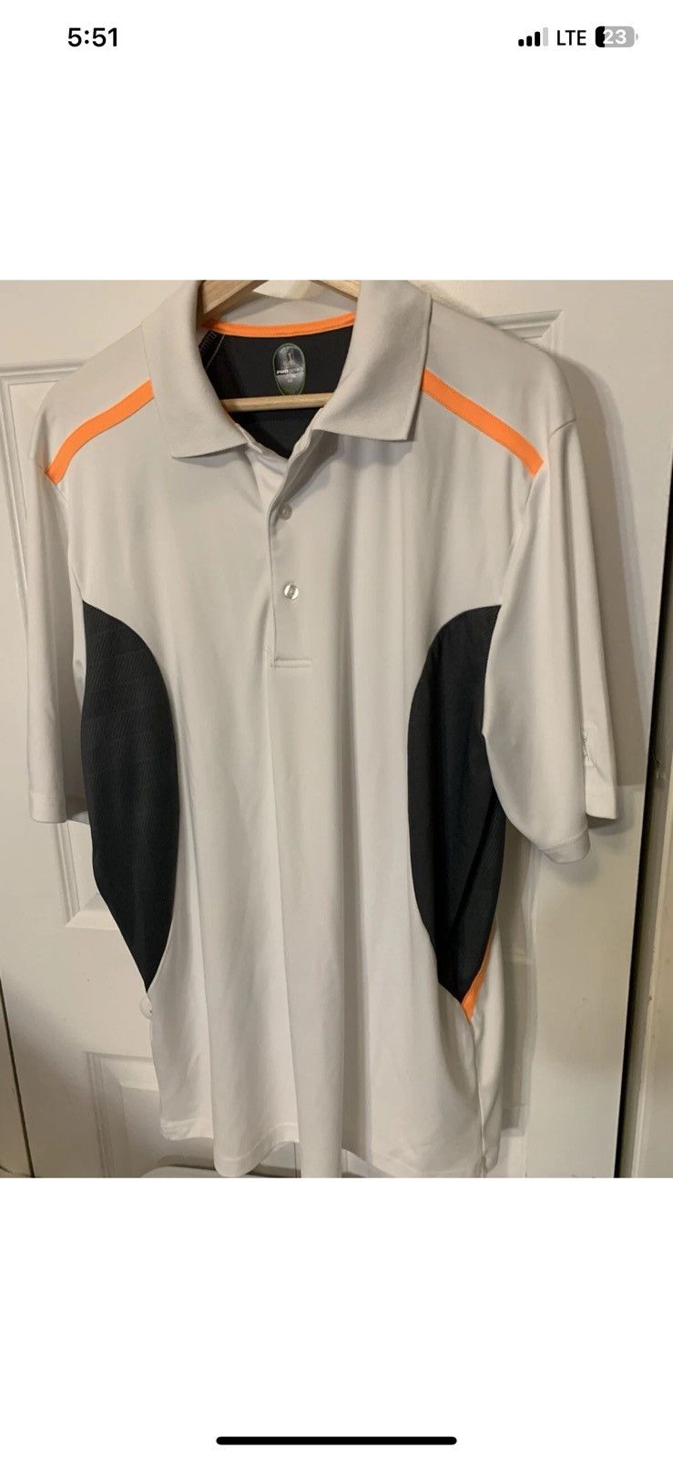 PGA Tour PGA Tour mens sz LT pro series white golf polo Size US L / EU 52-54 / 3 - 5 Thumbnail