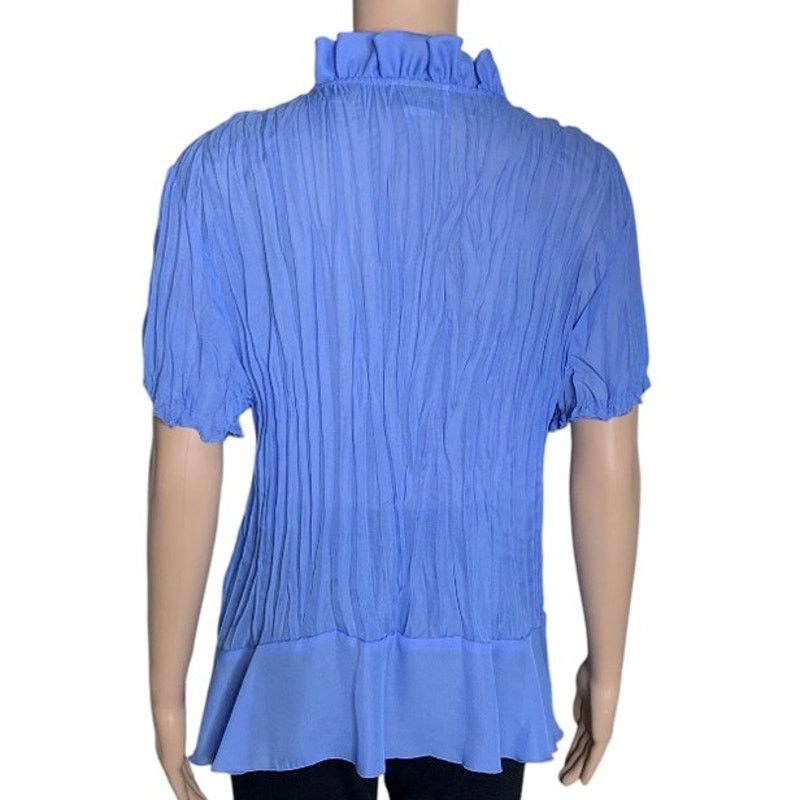 Vintage Vintage 90's Bethany Women's XL Purple Top Semi Sheer V-Neck Size XL / US 12-14 / IT 48-50 - 5 Thumbnail