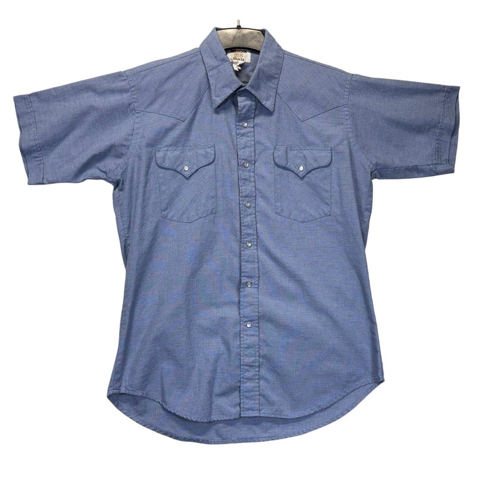 Ruddock Shirts Ruddock Women's Western Pearl Snap Shirt Blue Size M Size M / US 6-8 / IT 42-44 - 1 Thumbnail