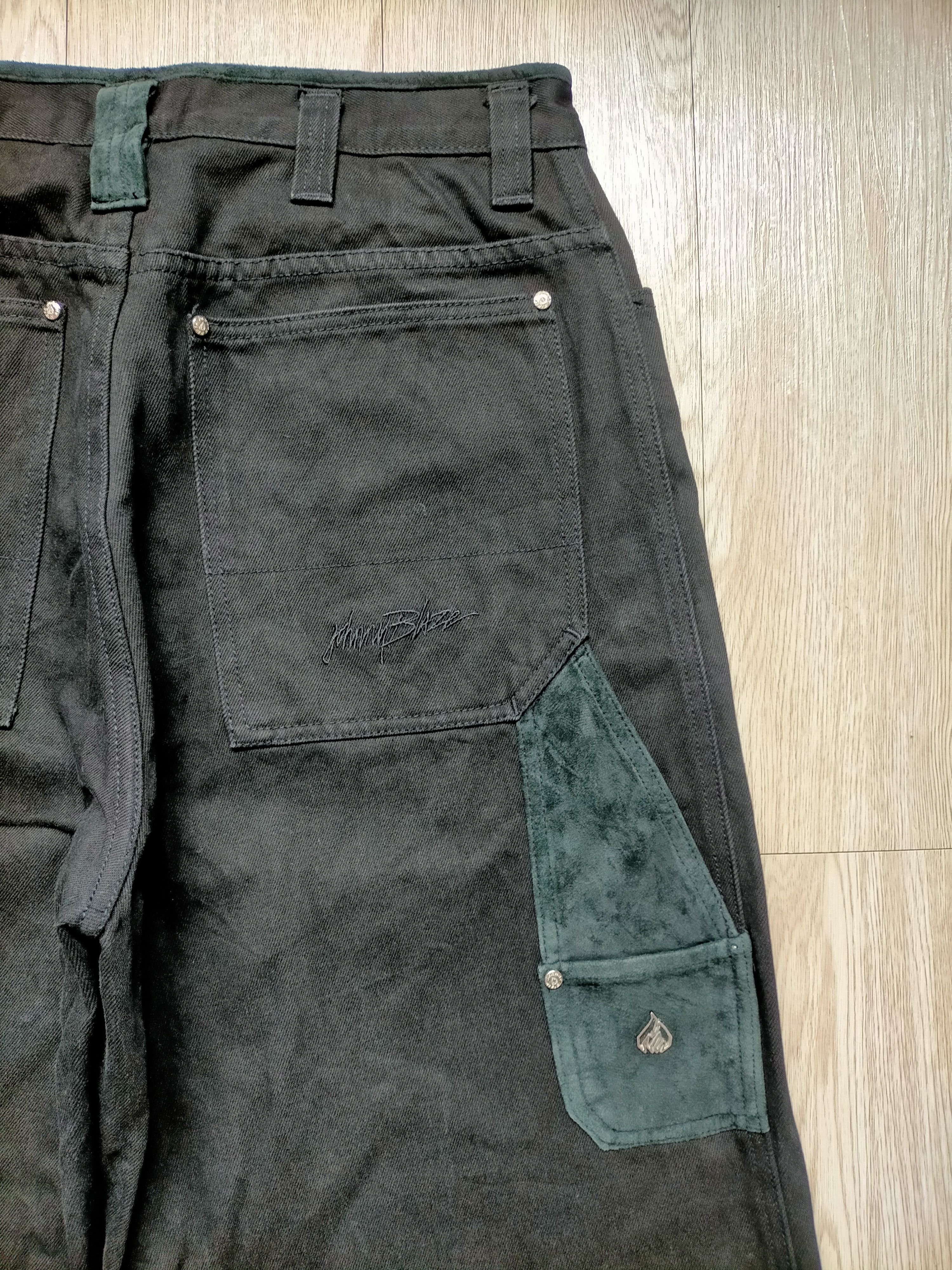 JNCO Johnny Blaze Baggy Carpenter Hip Hop Black Jeans Size US 32 / EU 48 - 4 Thumbnail