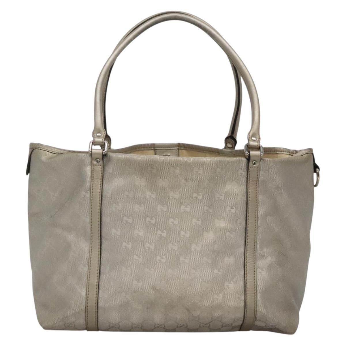 Gucci GUCCI GG Implementation Tote Bag Silver Size ONE SIZE - 3 Thumbnail