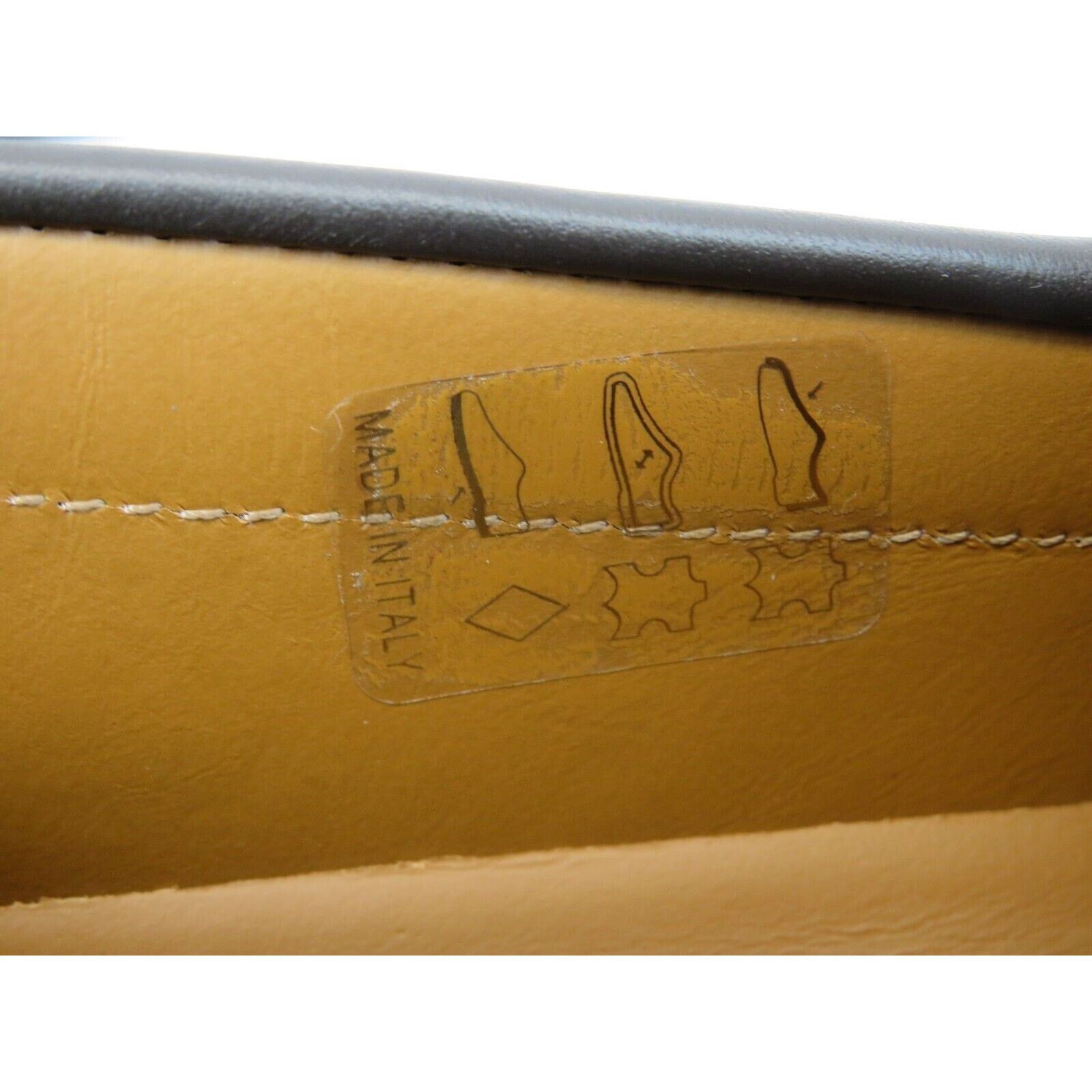 Bally BALLY DRULIO BROWN LEATHER METAL LOGO DRIVING LOAFERS 11 D Size US 11 / EU 44 - 13 Thumbnail