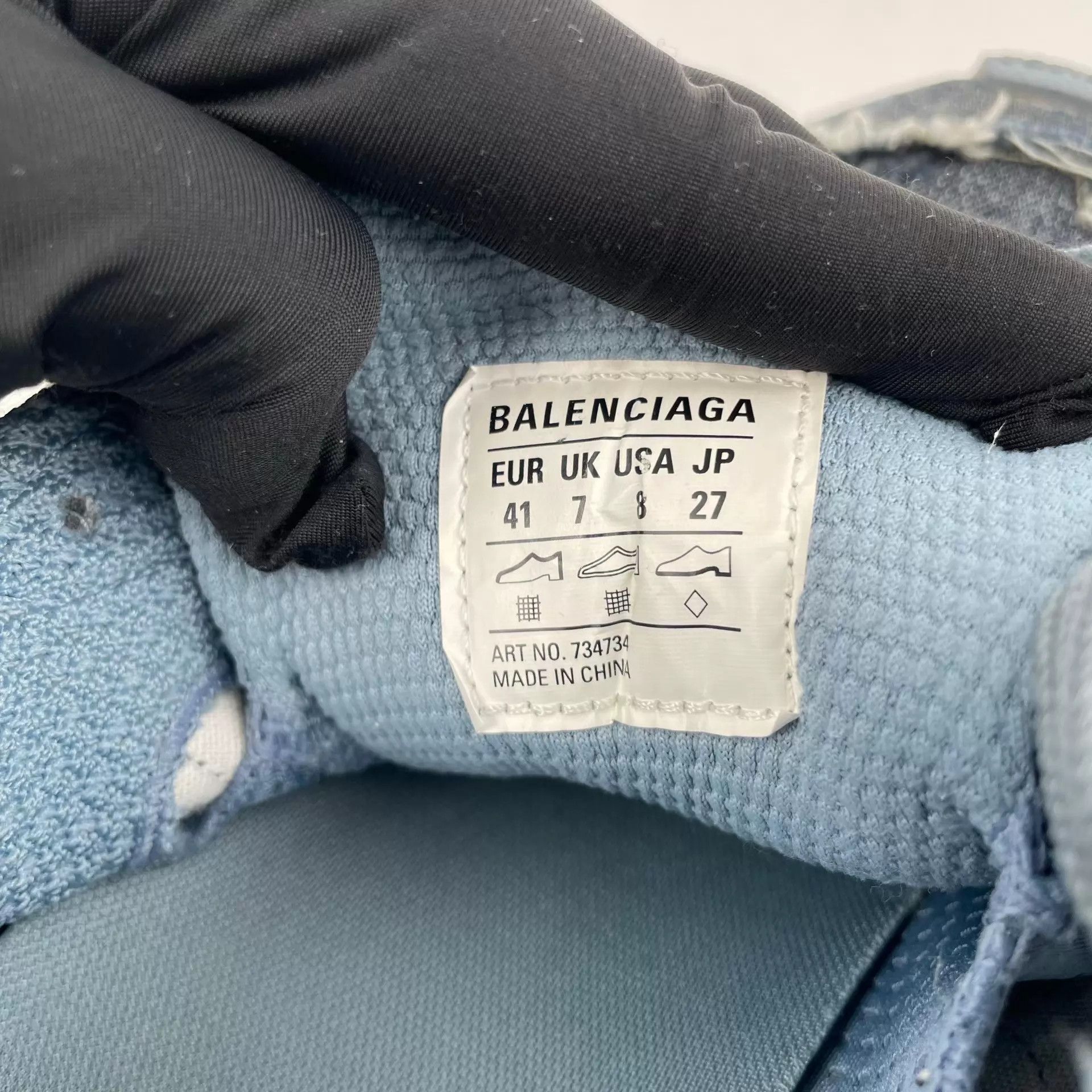 Balenciaga Balenciaga Denim Dad Shoe Blue 41 260510ZXXBY01 Size US 8 / EU 41 - 5 Thumbnail