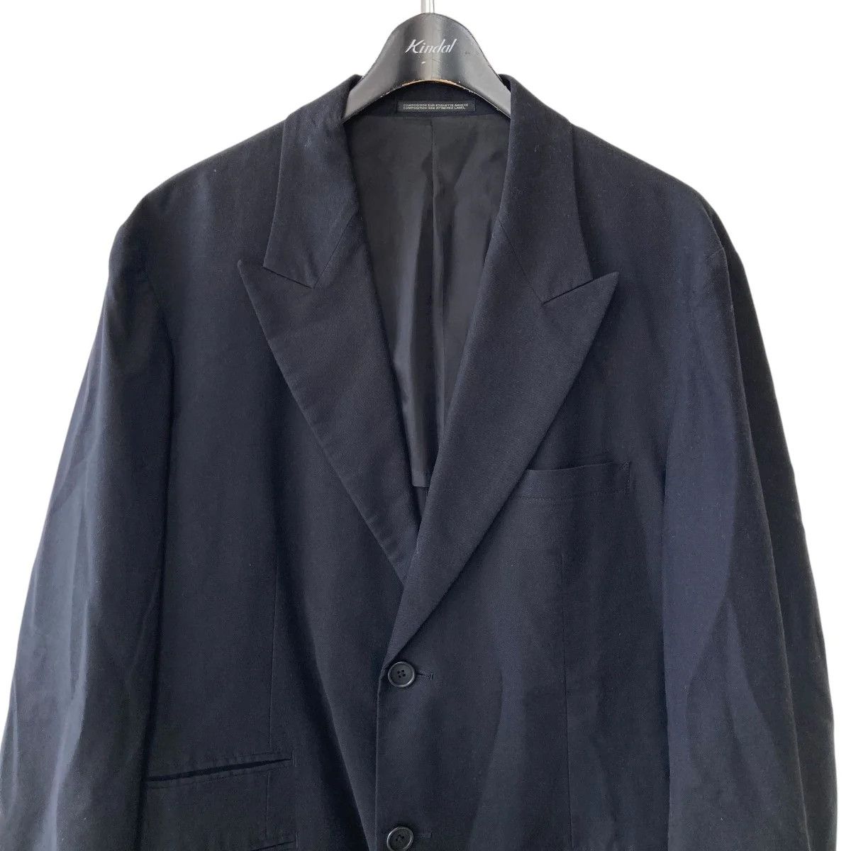 Yohji Yamamoto BLACK Scandal Yohji Yamamoto peak lapel zip jacket Size US L / EU 52-54 / 3 - 3 Thumbnail