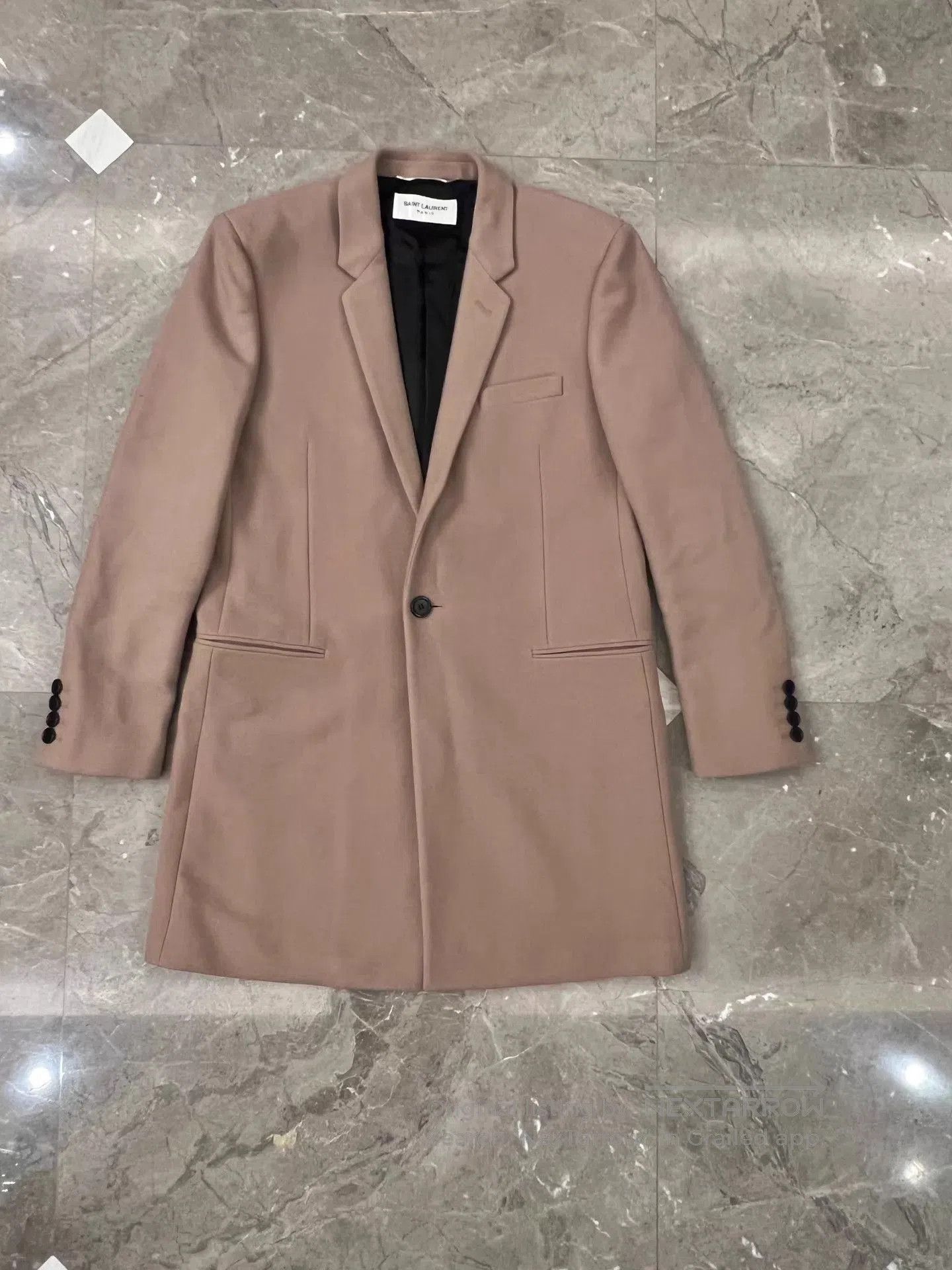 Saint Laurent Paris Long Single. Size US L / EU 52-54 / 3 - 1 Thumbnail
