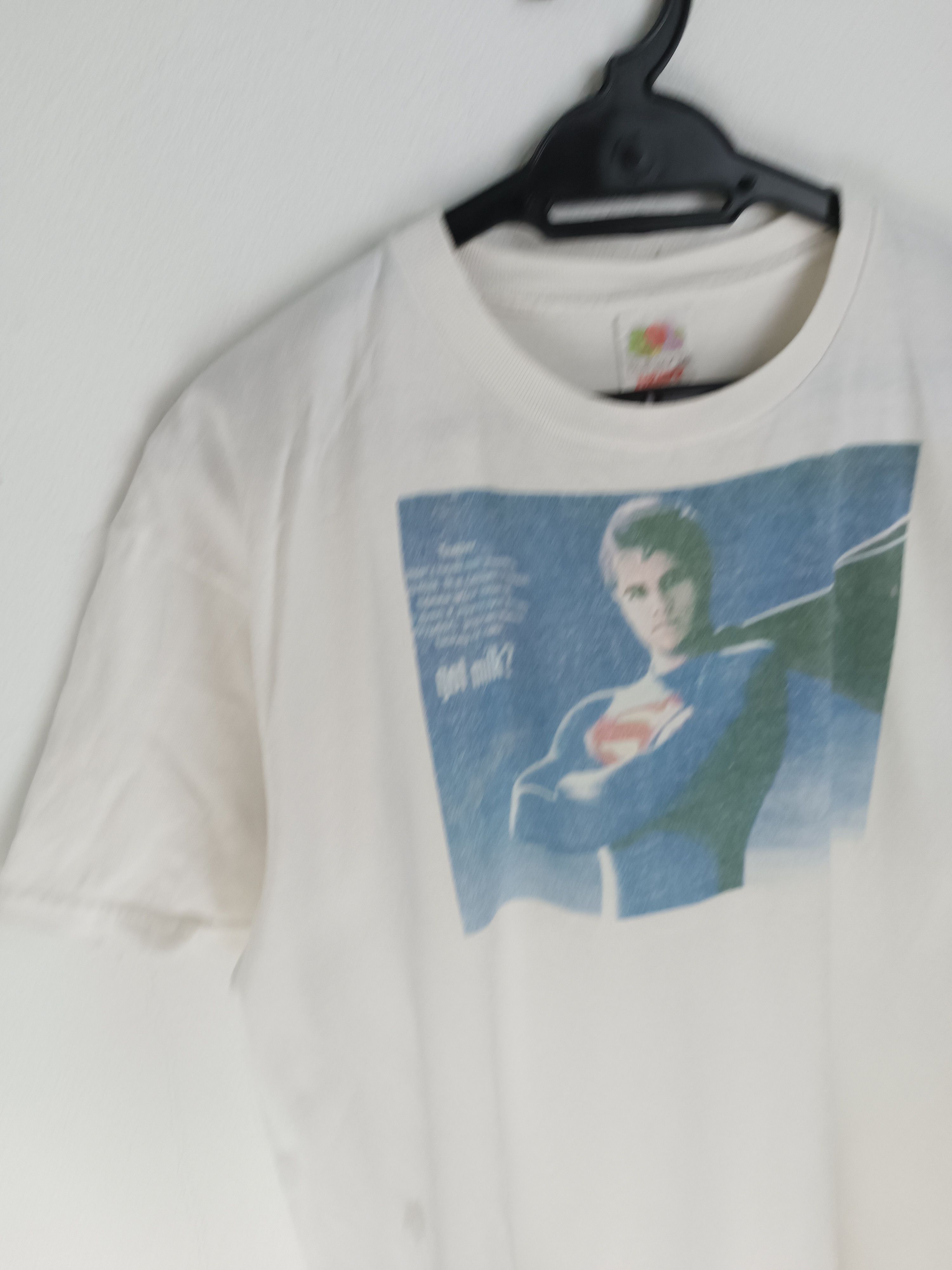 Vintage VINTAGE 90'S SUPERMAN GOT MILK? TEE CAMPAIGN HUMOR PARODY Size US M / EU 48-50 / 2 - 4 Thumbnail
