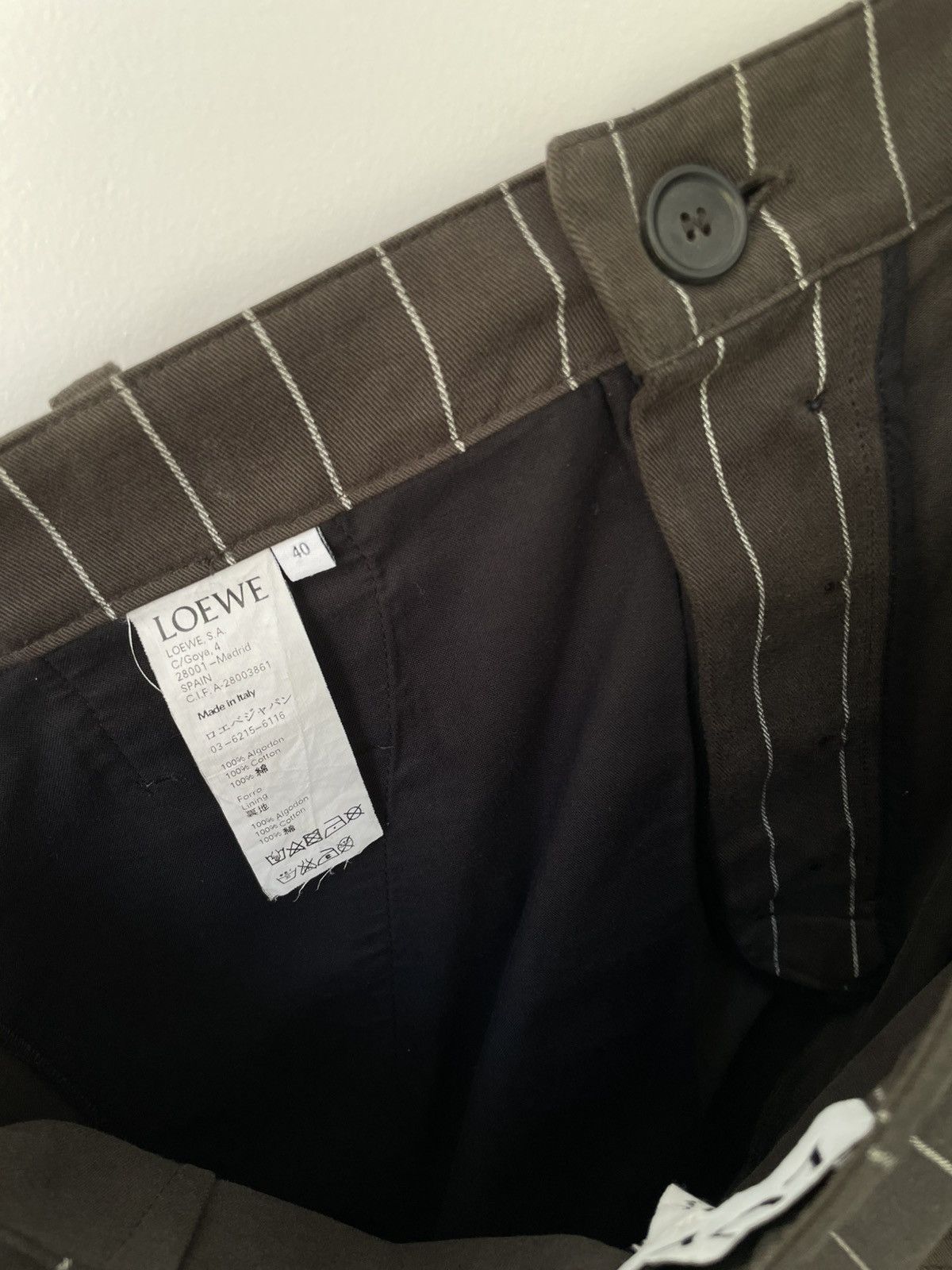 Loewe Loewe "Raiders" Embroidered Pinstripe Virgil Pant Size US 34 / EU 50 - 6 Thumbnail