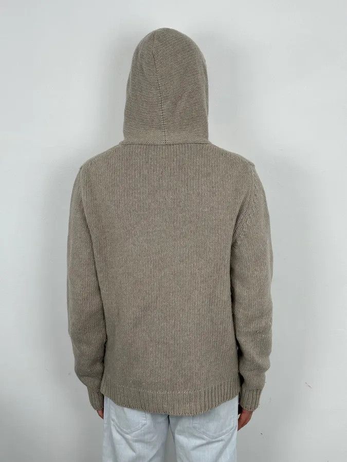 Vintage Daniele Alessandrini Camel Beige Wool Hooded Sweater Size US M / EU 48-50 / 2 - 3 Thumbnail