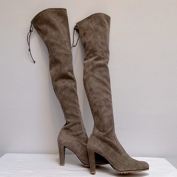 Stuart Weitzman Stuart Weitzman Over The Knee Suede Boots Size US 10.5 / IT 40.5 - 3 Thumbnail