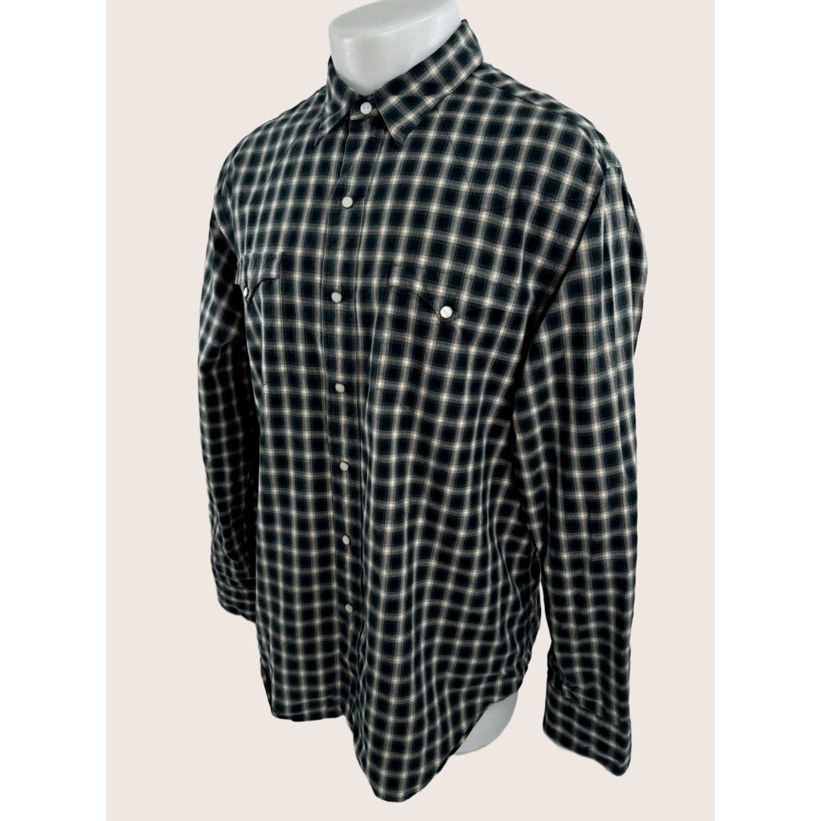 Polo Ralph Lauren Polo Ralph Lauren - Pearl Snap Plaid Mens XL Western Shirt Size US XL / EU 56 / 4 - 1 Thumbnail