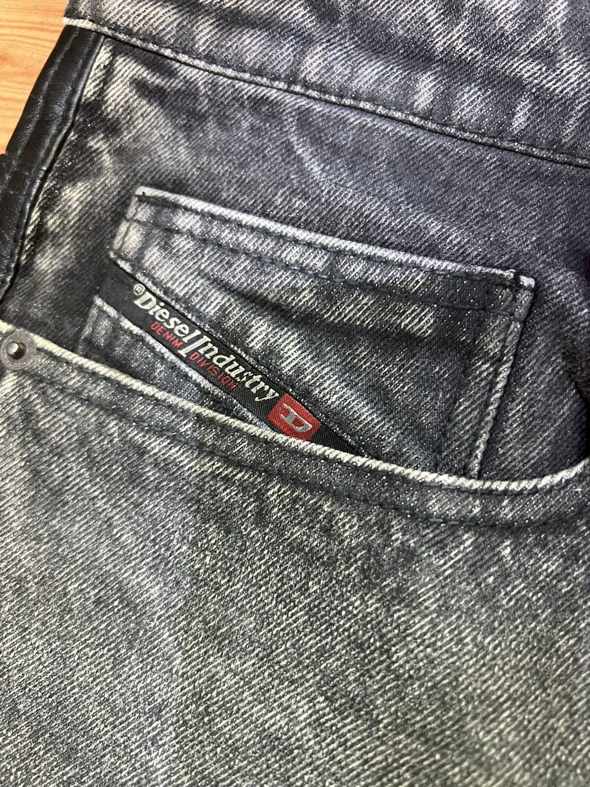 Diesel Diesel P-BRETCH Leather and denim Pant Size US 32 / EU 48 - 13 Thumbnail