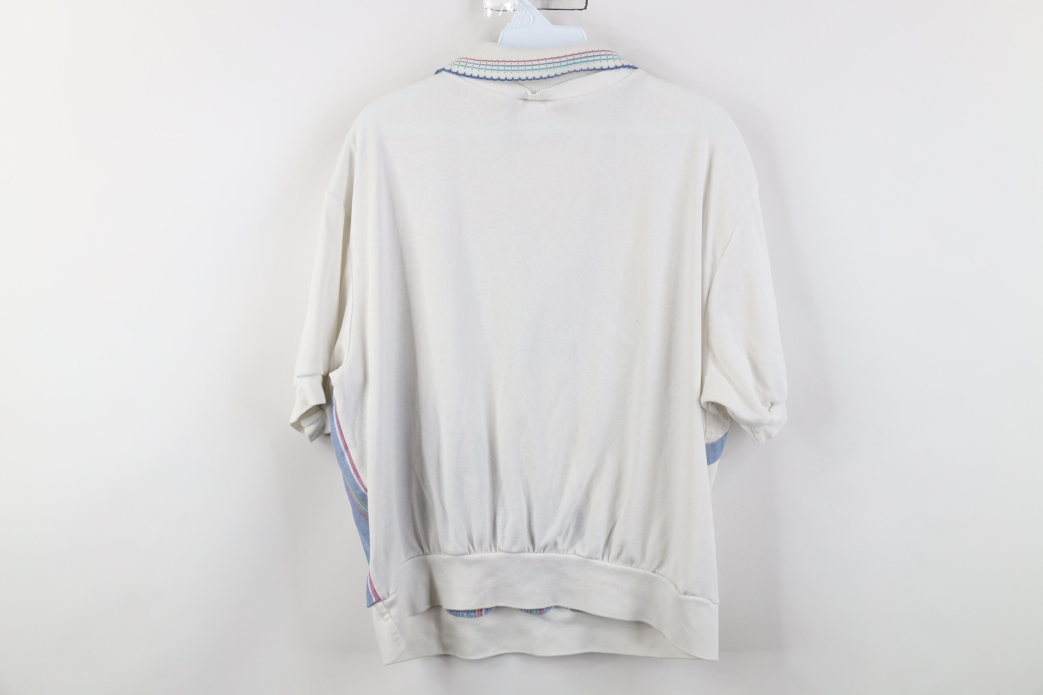 Vintage Vintage 90s Streetwear Fit Flower Beaded Pullover Polo Shirt Size XL / US 12-14 / IT 48-50 - 13 Thumbnail