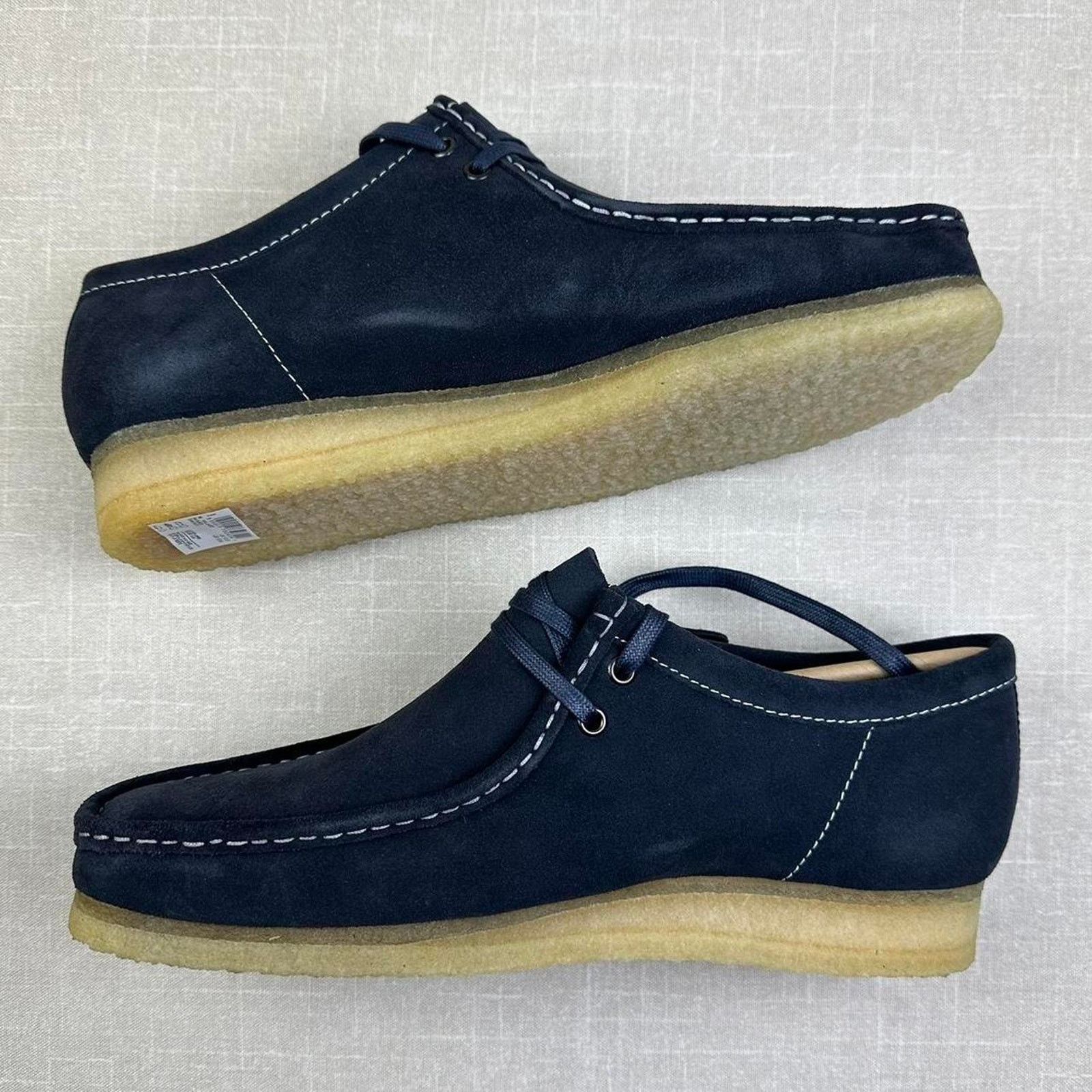 Clarks Clarks Wallabee "Blue Ink Suede" Size US 13 / EU 46 - 4 Thumbnail