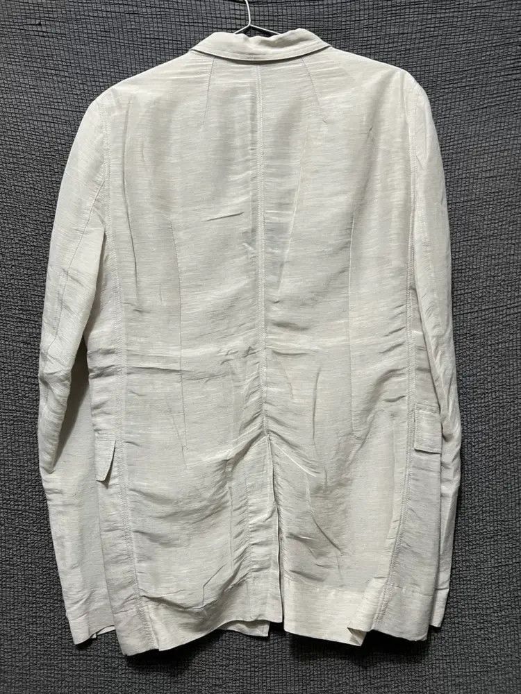 Rick Owens Sz 50 Rick Owens 14SS Mainline Linen & Silk Jacket Size US M / EU 48-50 / 2 - 2 Thumbnail