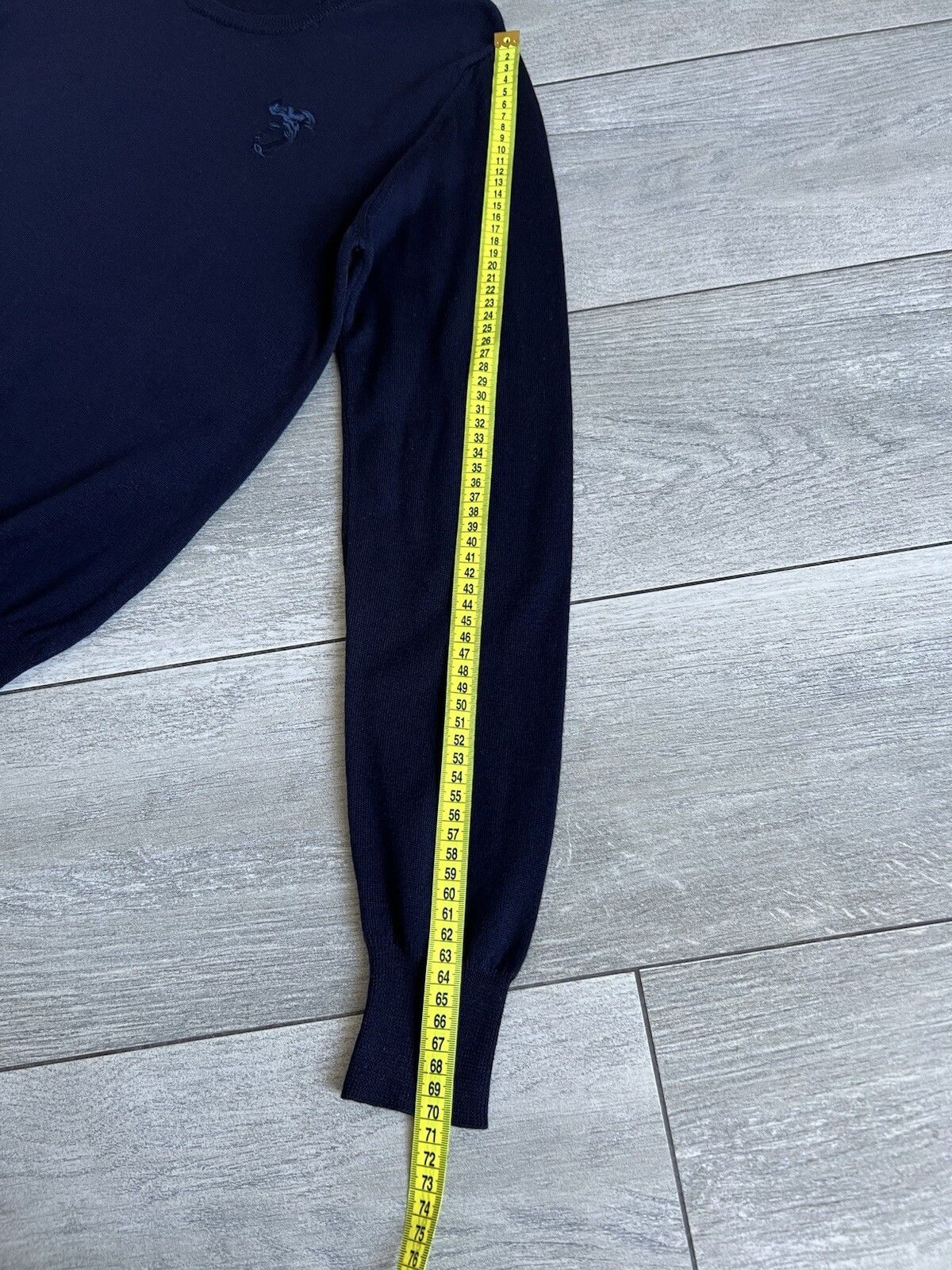 Versace Versace Collection Mens Wool Sweaters Blue Size M Size US M / EU 48-50 / 2 - 15 Thumbnail