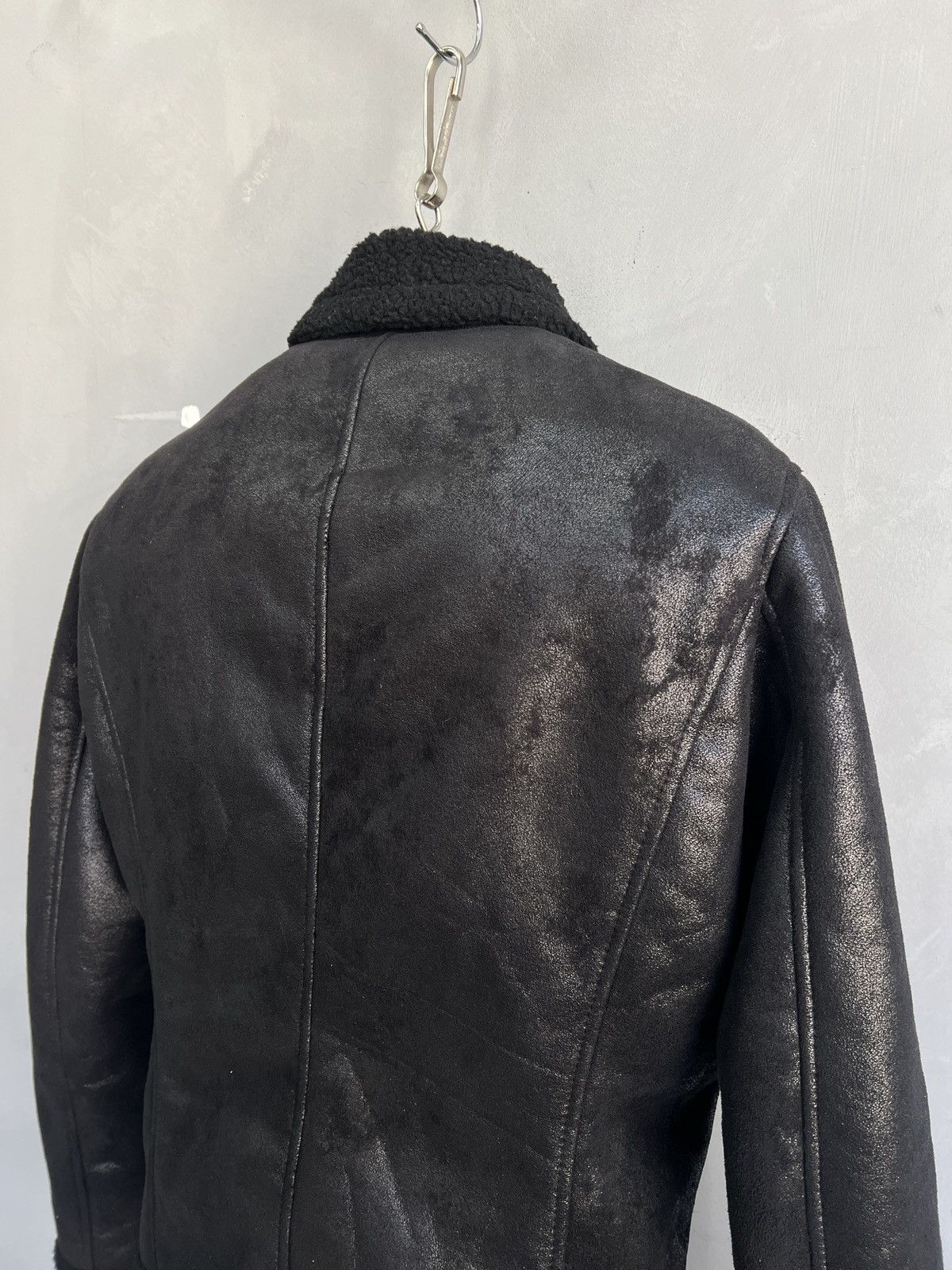 Armani Armani Exchange faux leather archive 2010 avant garde jacket Size US S / EU 44-46 / 1 - 8 Thumbnail