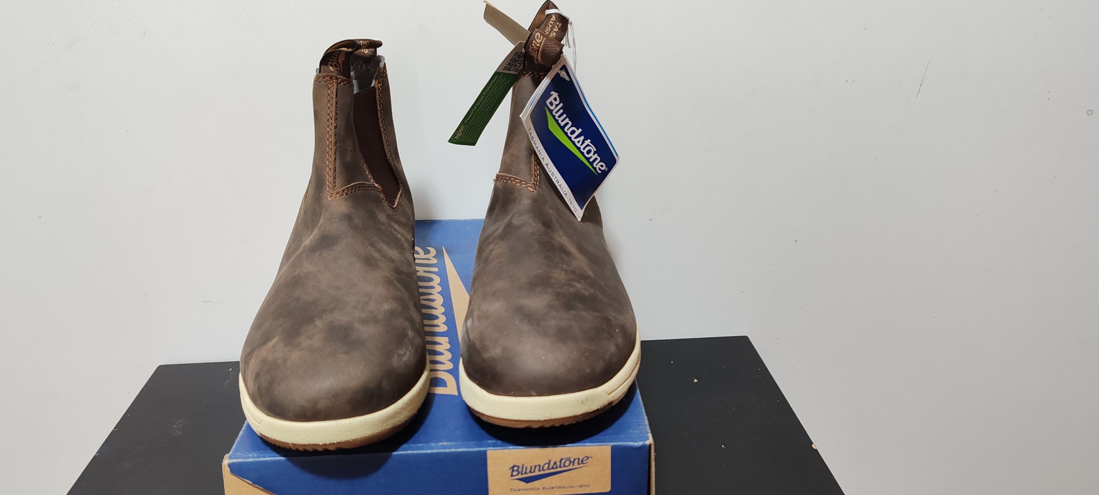 Blundstone Bootes Chelsea Blundstone/Rusti en Cuir Marron Tg:43,5 Size US 9.5 / IT 39.5 - 2 Thumbnail
