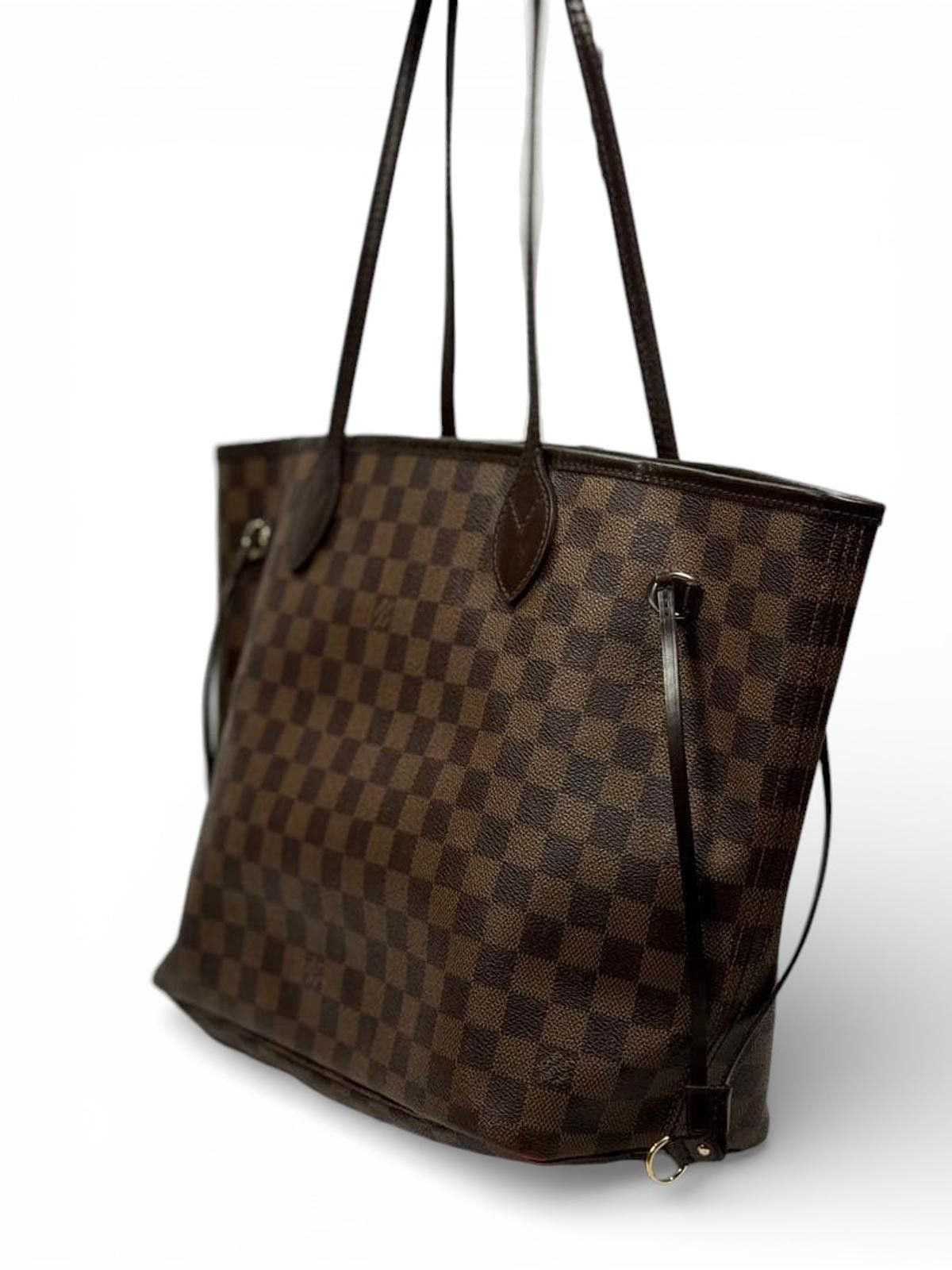 Louis Vuitton Louis Vuitton - Damier Ebene Canvas Neverfull MM Tote Bag Size ONE SIZE - 2 Thumbnail