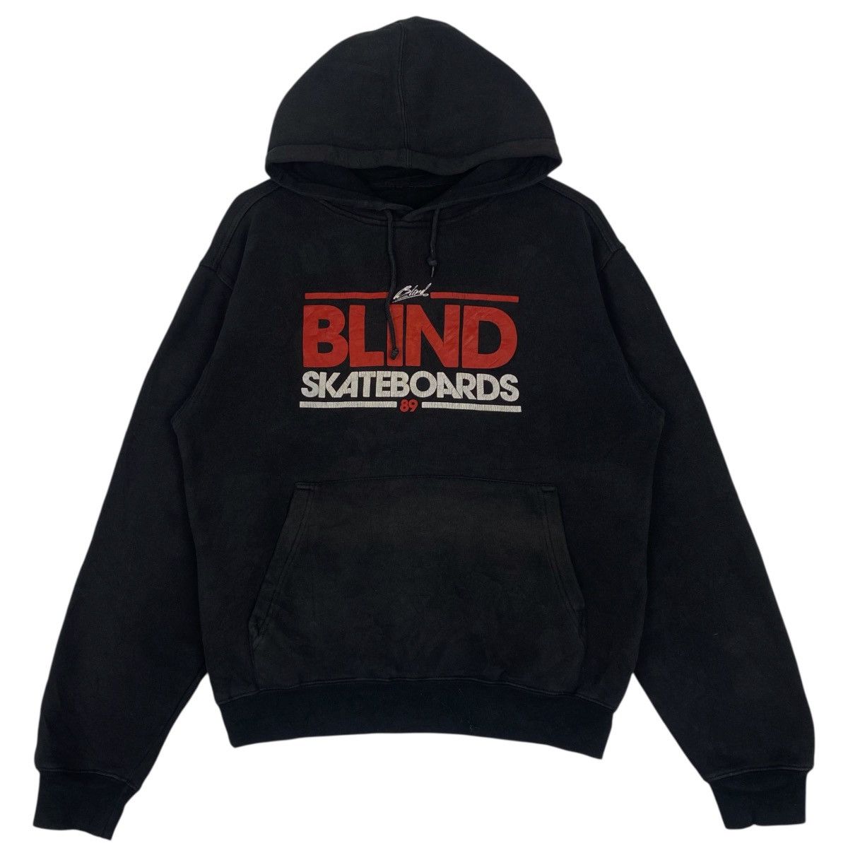 Vintage Blind Skateboard Hoodie Sweater Black Big Logo