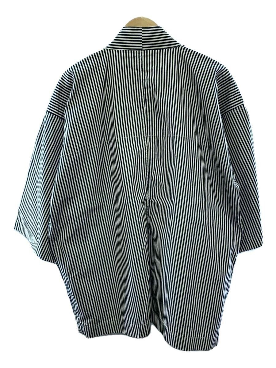 Visvim VISVIM 22SS HAPPI HICKORY UNWASHED stripe lhamo shirt jacket Size US XL / EU 56 / 4 - 2 Thumbnail