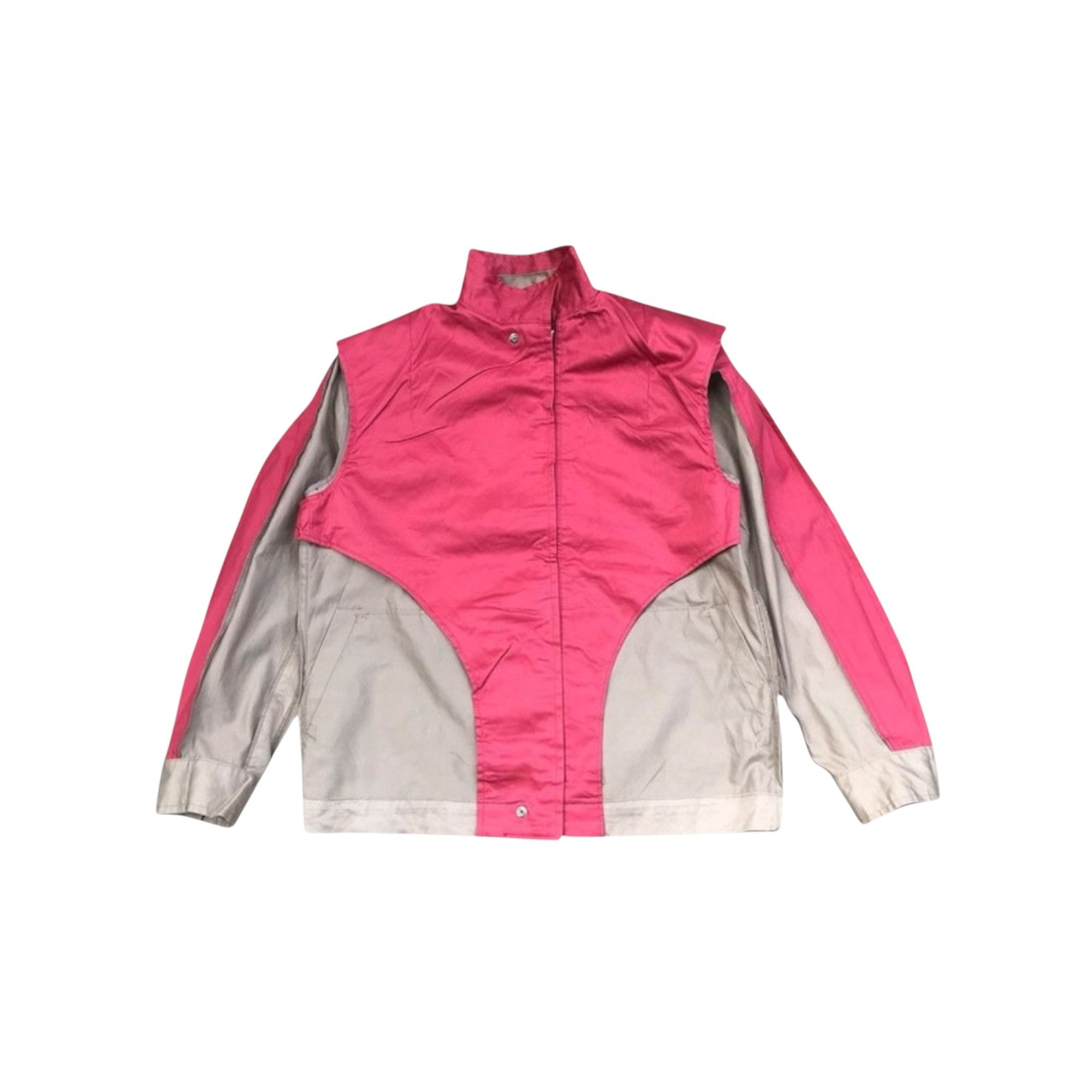Issey Miyake Vintage 80s Issey Miyake Pleated Sateen Bomber Jacket Size US M / EU 48-50 / 2 - 4 Thumbnail