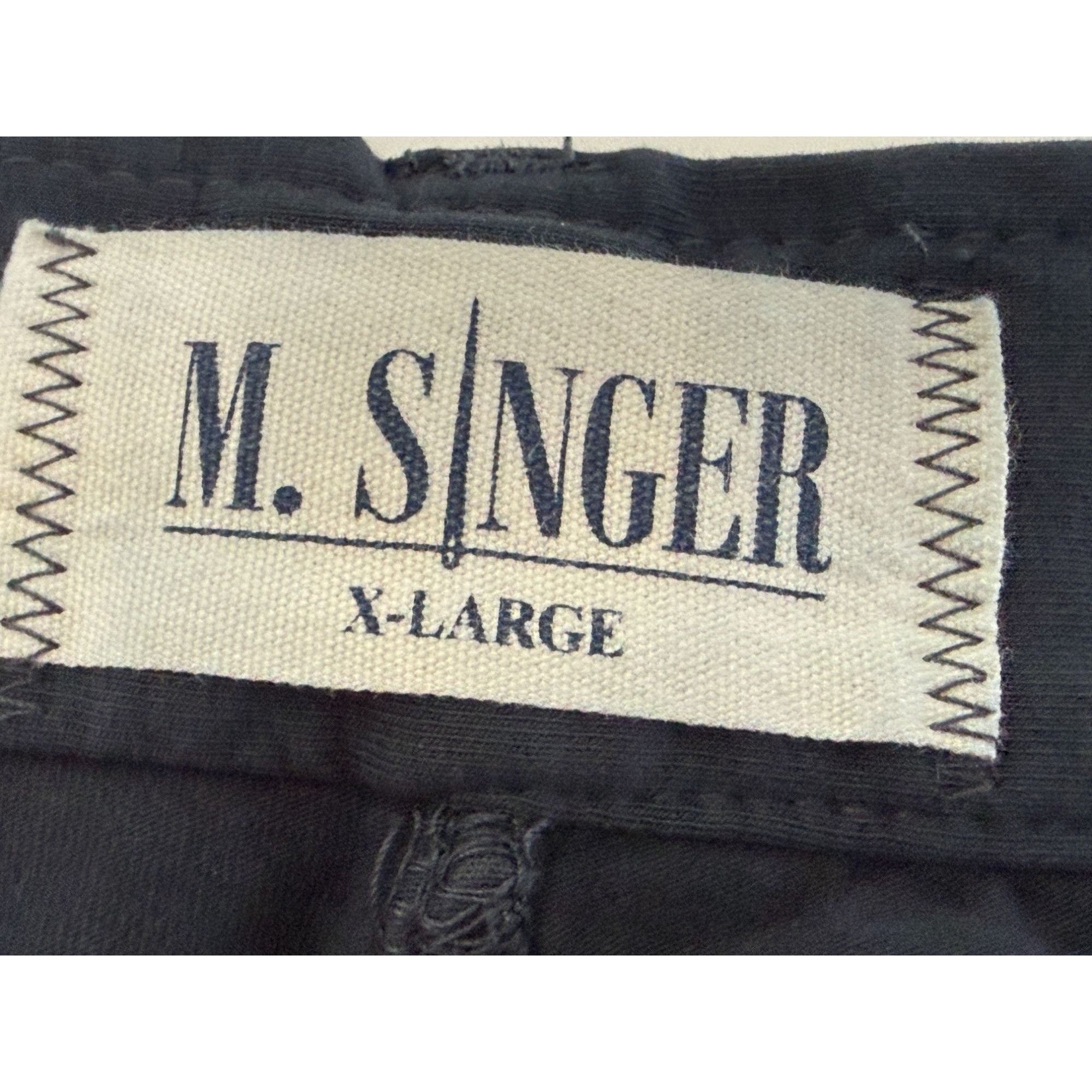 Other M. Singer Mens Navy Chino Pants XL - Classic Fit Cotton Blen Size US 36 / EU 52 - 6 Thumbnail