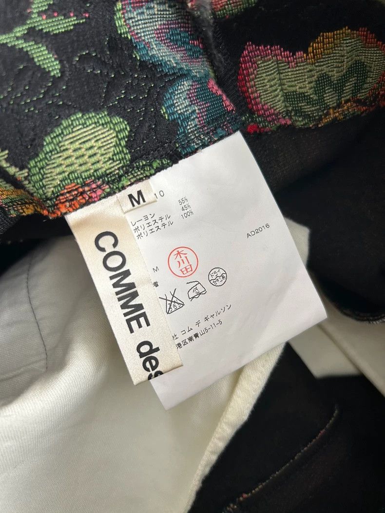Comme des Garcons Comme Des Garcons size M Flower brocade embroidered skirt Size 23" - 9 Thumbnail