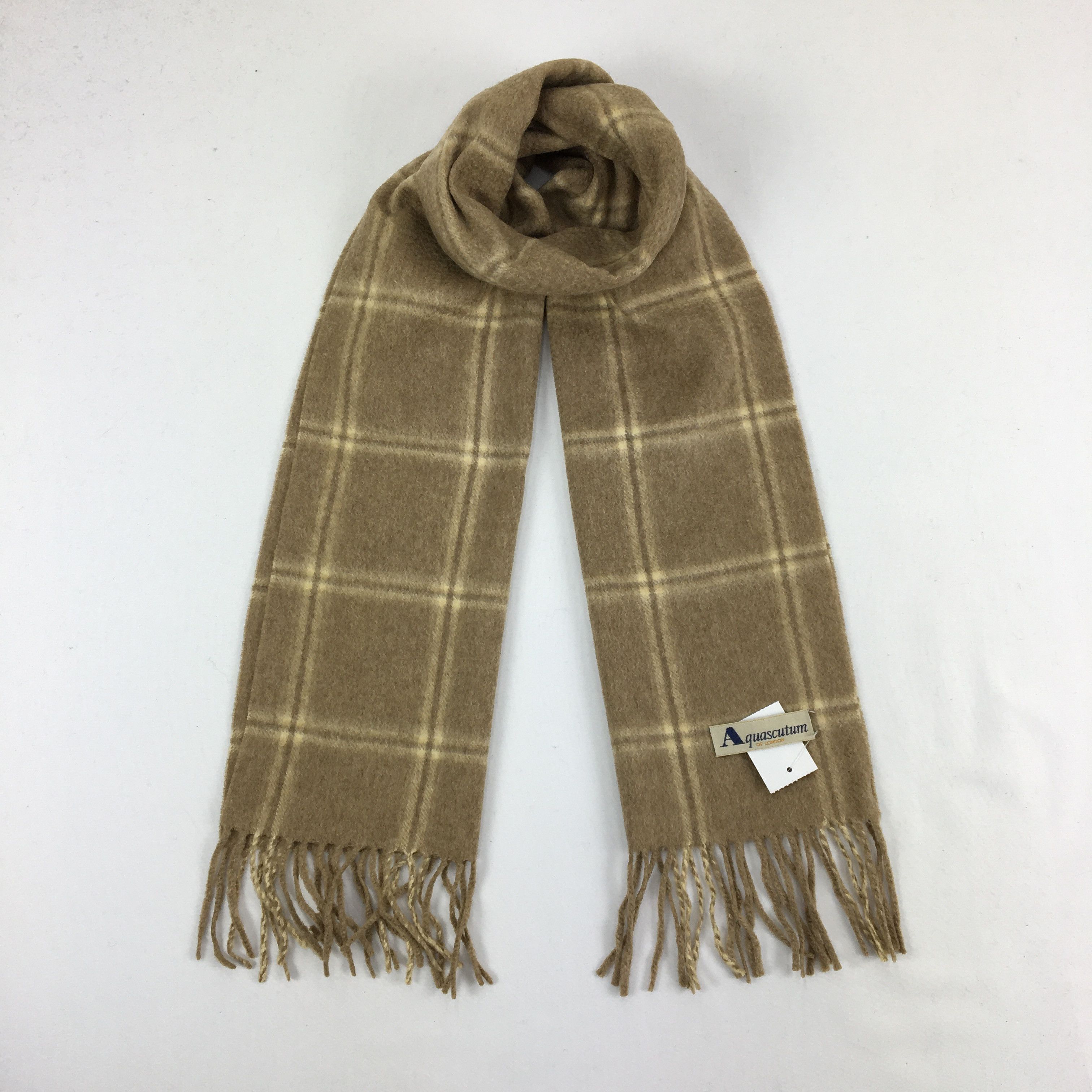 Aquascutum Vintage Aquascutum Scarf Muffler Plaid Wool Winter . Size ONE SIZE - 1 Thumbnail