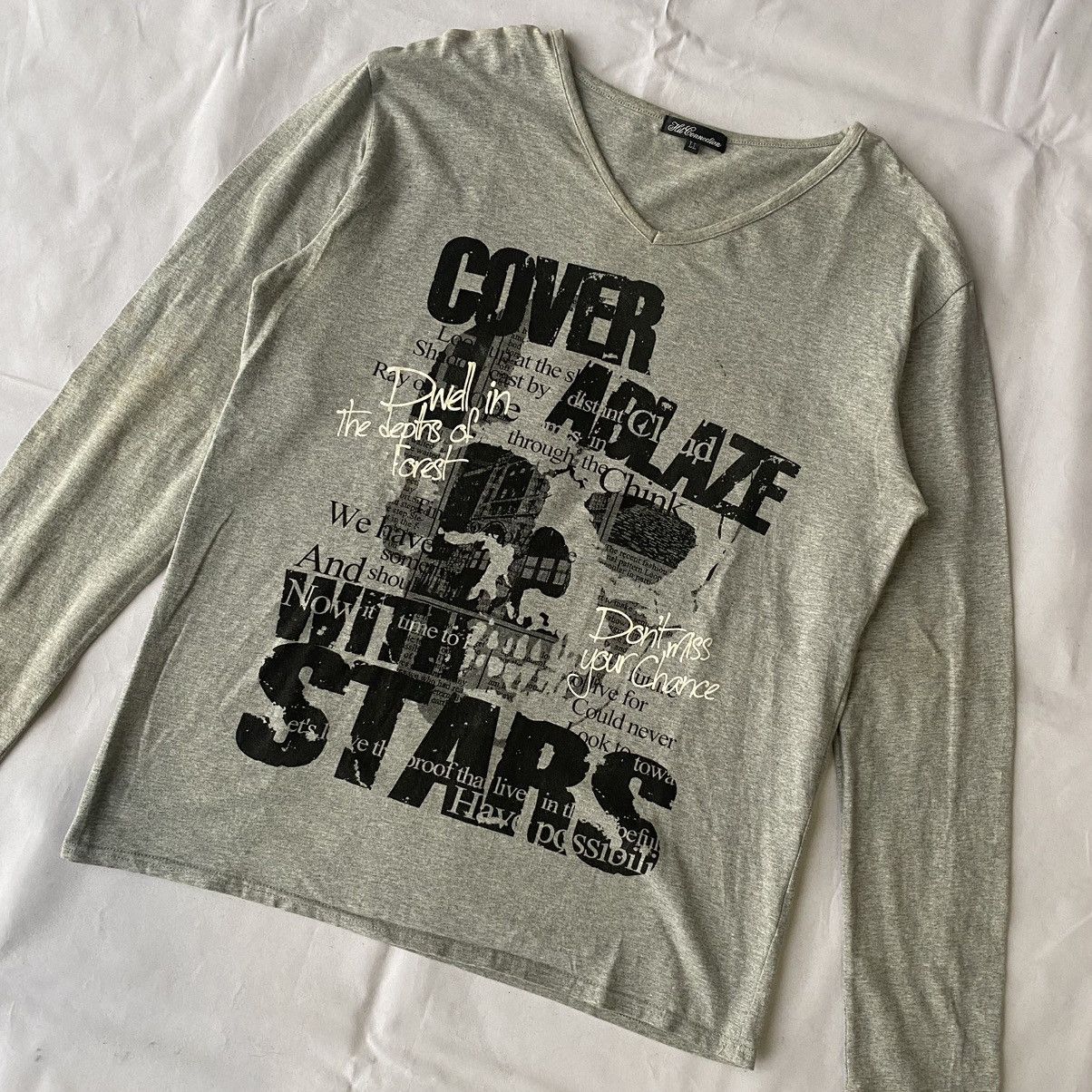 If Six Was Nine × Japanese Brand × Le Grande Bleu (L.G.B.) Cover Ablaze Poem Skull Graphic Japanese Style Size US L / EU 52-54 / 3 - 3 Thumbnail