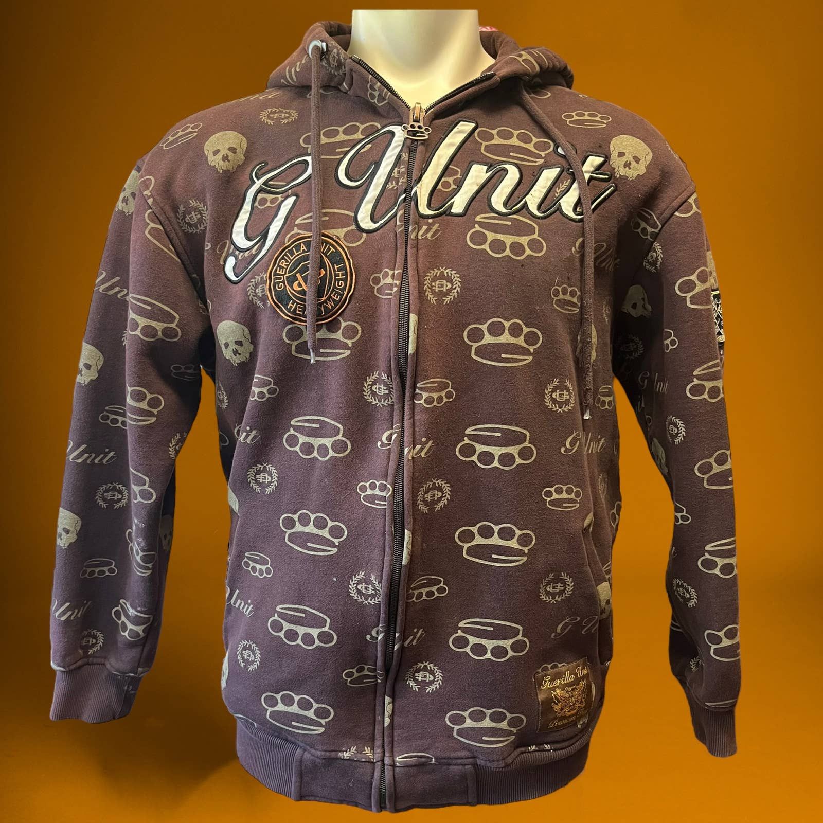 G Unit Super Vintage Very Thick G-Unit Official Guerilla Unit Zip | Grailed