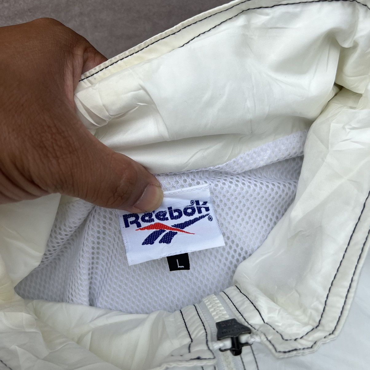 Reebok × Vintage Vintage Reebok Windbreaker Half Zip 90s Size US L / EU 52-54 / 3 - 5 Thumbnail