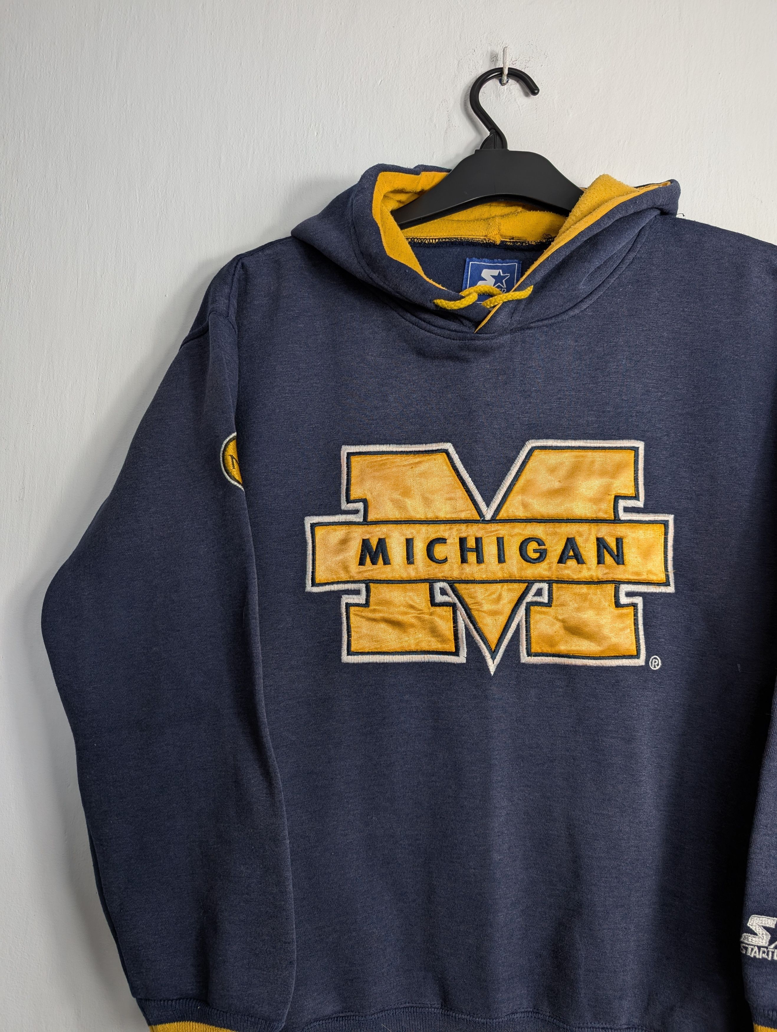 Starter Vintage Michigan Wolverines Starter Hoodie Y2K Retro Boxy Size US M / EU 48-50 / 2 - 2 Thumbnail