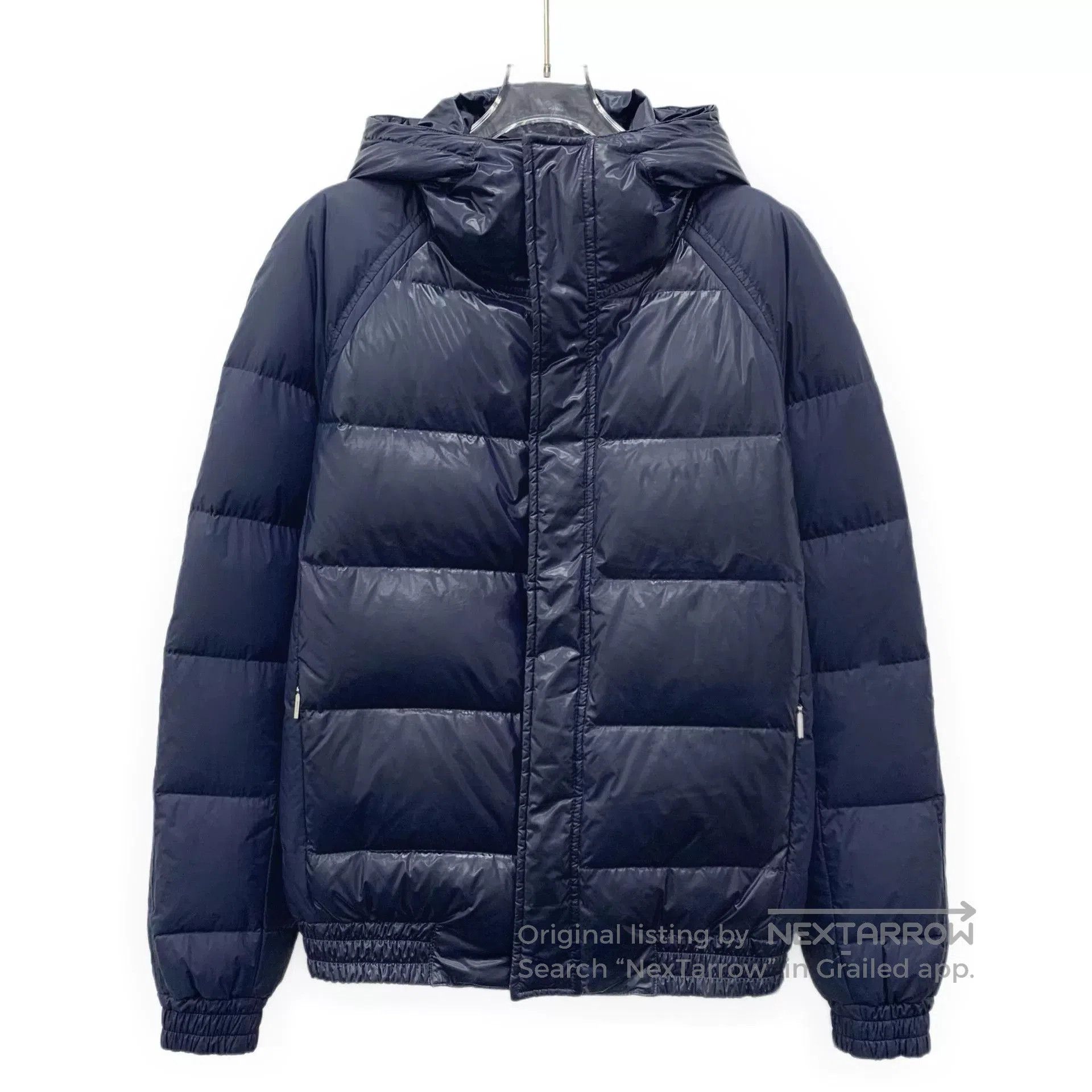 Dior Dior Navy Hooded Down Jacket. Size US XL / EU 56 / 4 - 1 Thumbnail