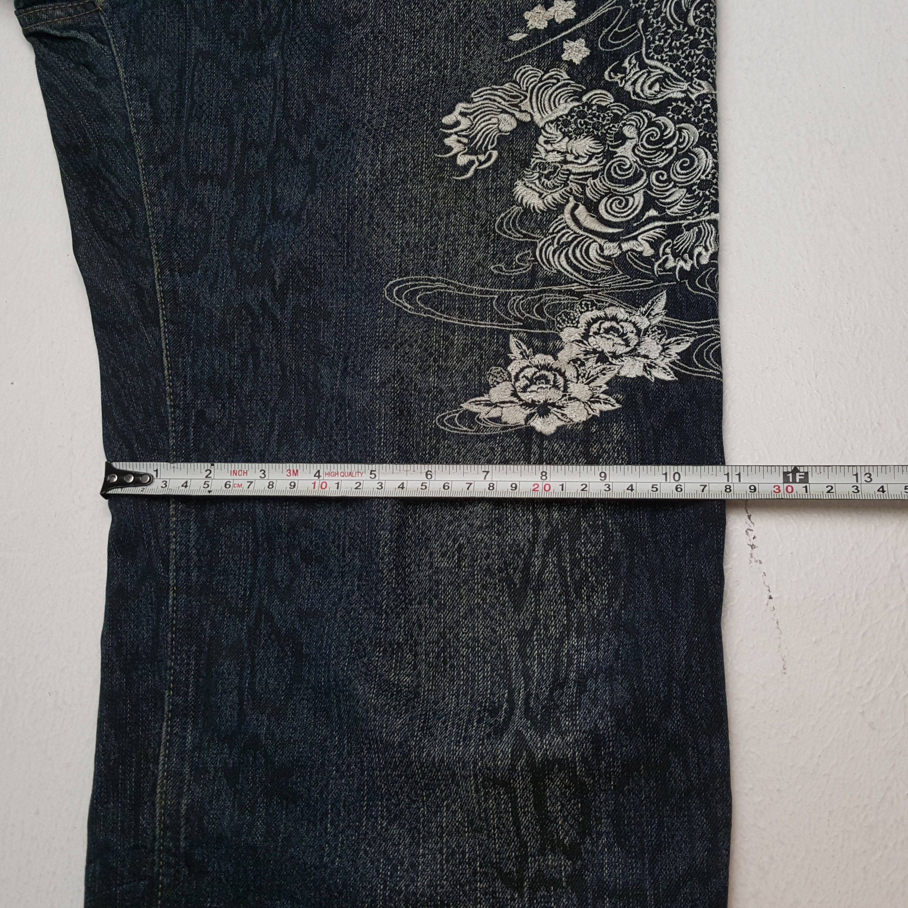 Japanese Brand × Vintage KARAKURI TAMASHII Japanese Fashion Streetwear Style Jeans Size US 34 / EU 50 - 10 Thumbnail