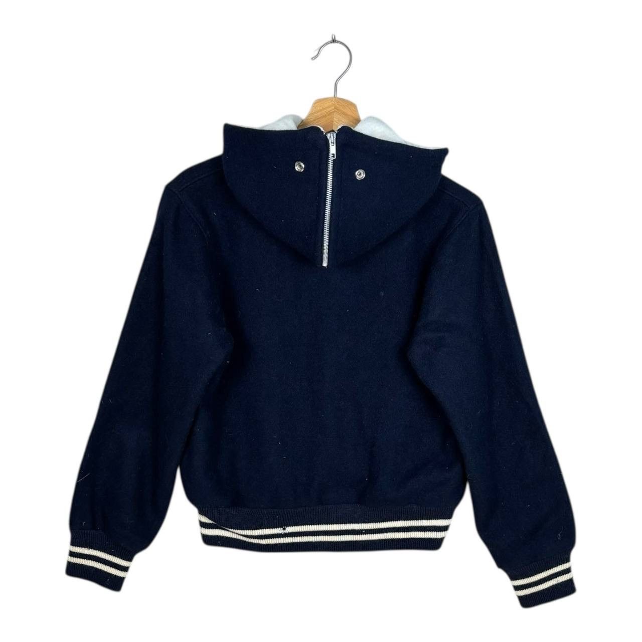 Other Thrashed 80s Caplan's Varsity Jacket Navy Zip Hood Sz 36 Size US XS / EU 42 / 0 - 2 Thumbnail