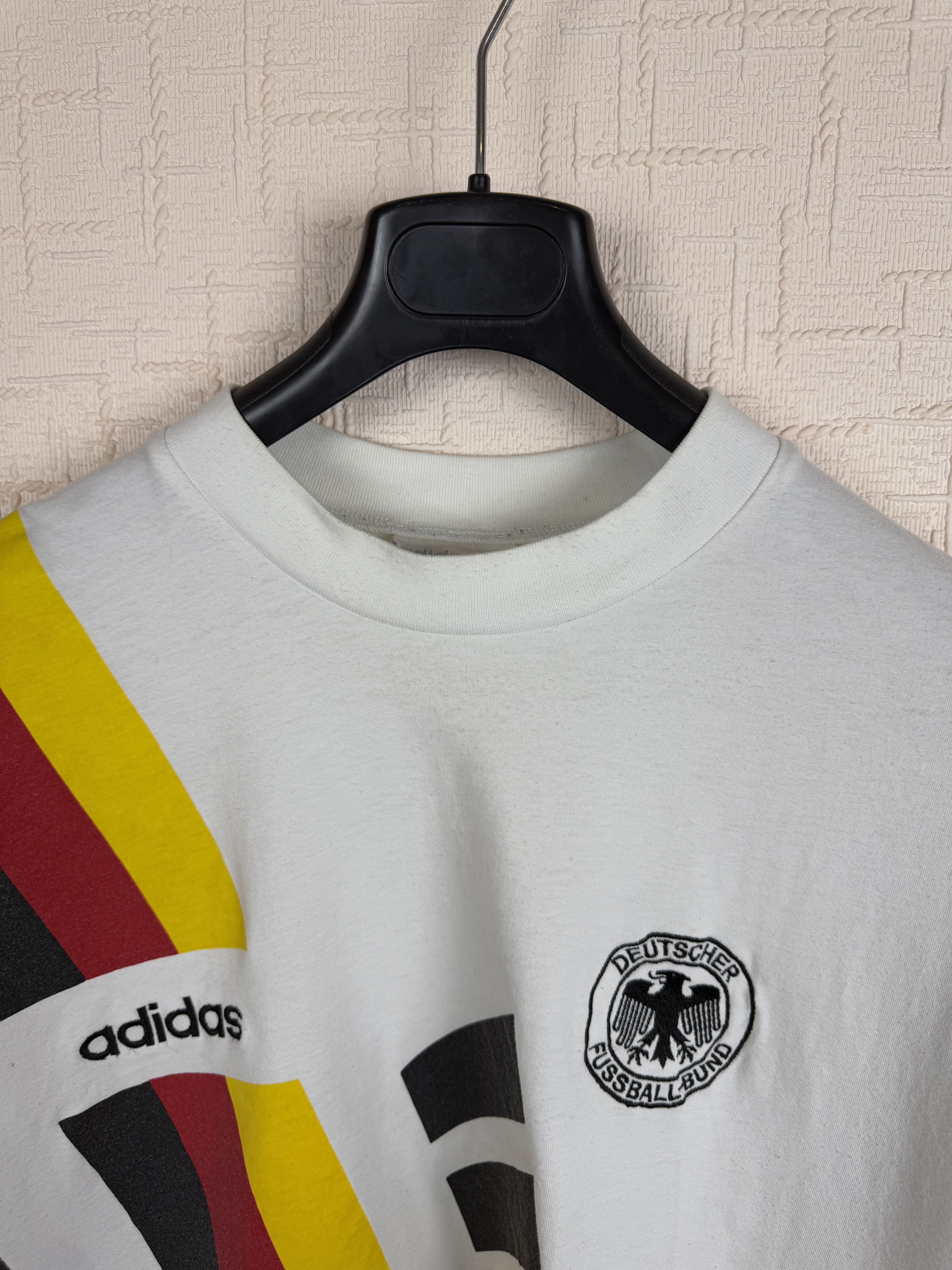 Adidas × Vintage Germany 1992/94 Adidas Training Football Shirt Blockcore Size US XL / EU 56 / 4 - 2 Thumbnail