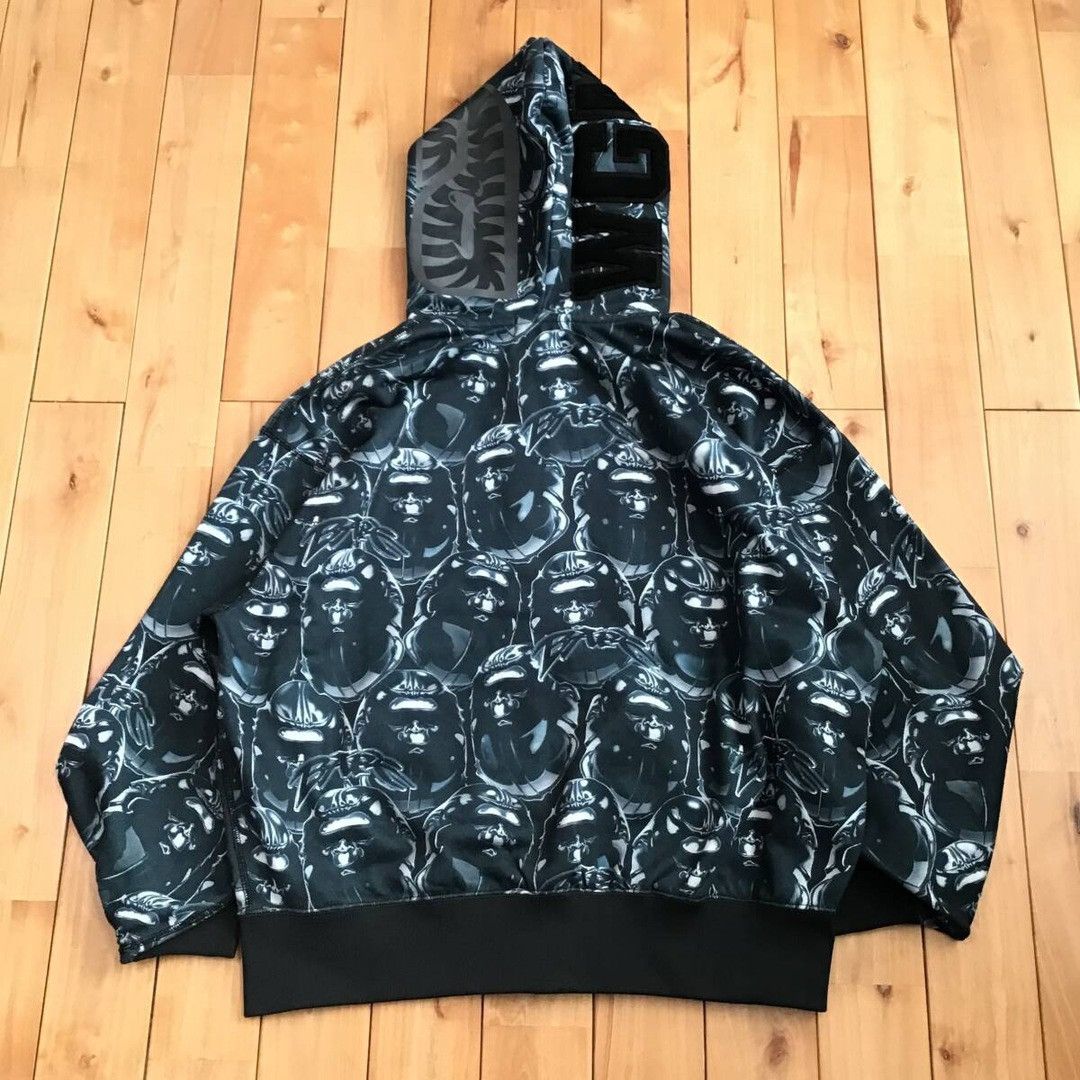 Bape BAPE APE HEAD GRAFFITI SHARK FULL ZIP HOODIE a bathing ape Size US M / EU 48-50 / 2 - 5 Thumbnail