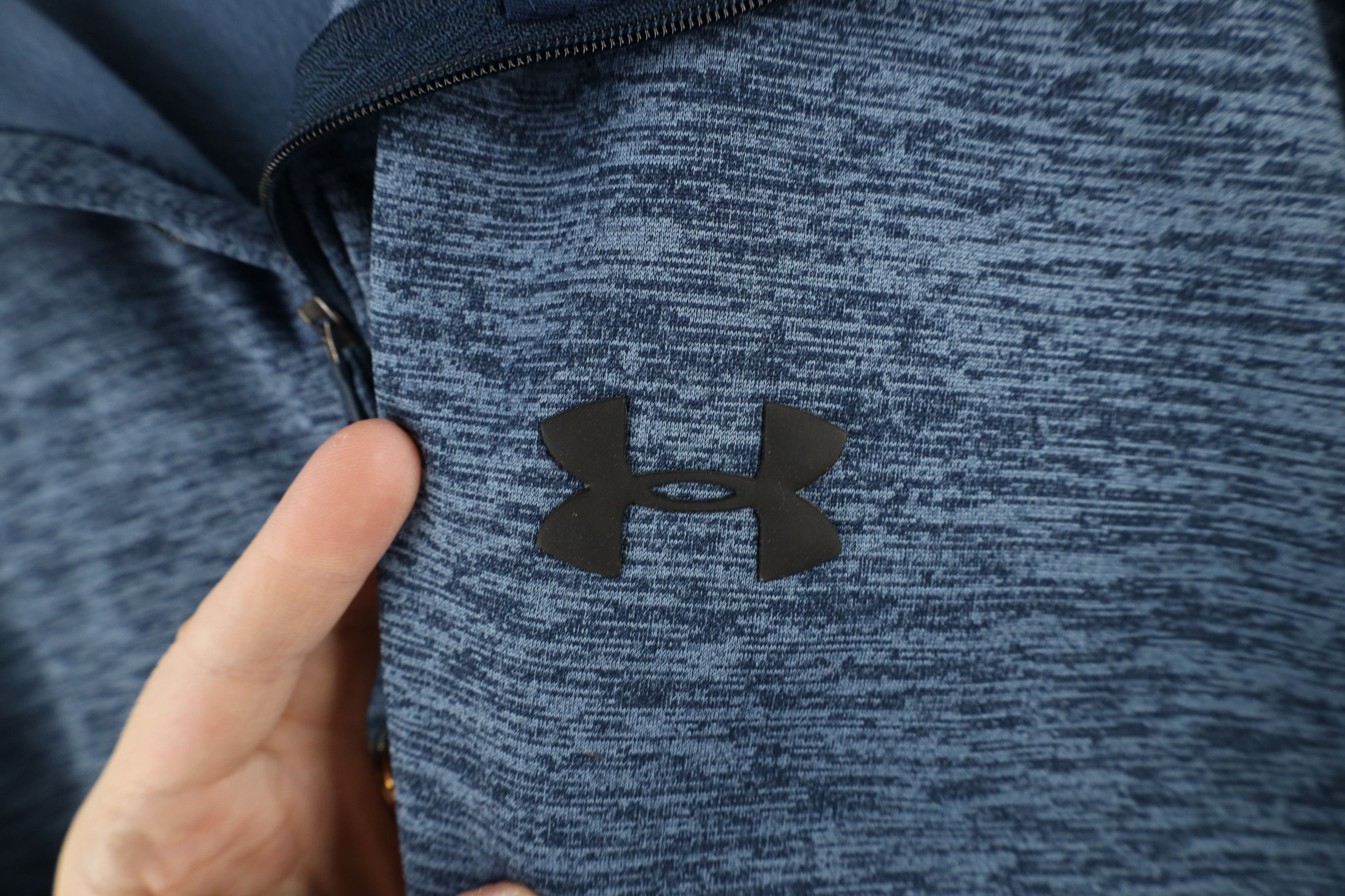 Under Armour × Vintage Under Armour ColdGear Half Zip Fleece Pullover Sweater Blue Size US XXL / EU 58 / 5 - 4 Thumbnail