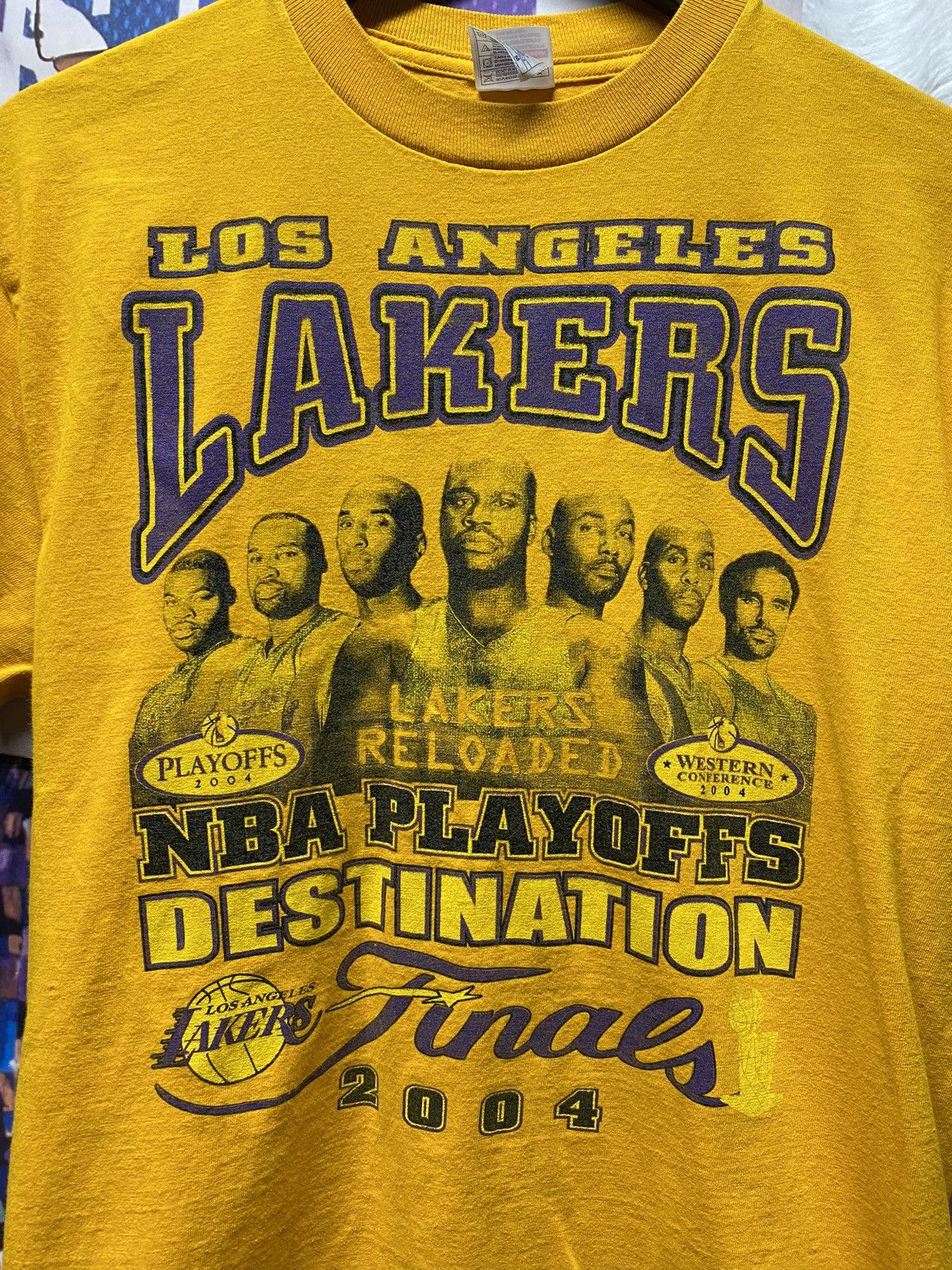 NBA × Vintage Vintage 04’ Lakers NBA Championship Finals Tee Shirt Medium Size US M / EU 48-50 / 2 - 4 Thumbnail