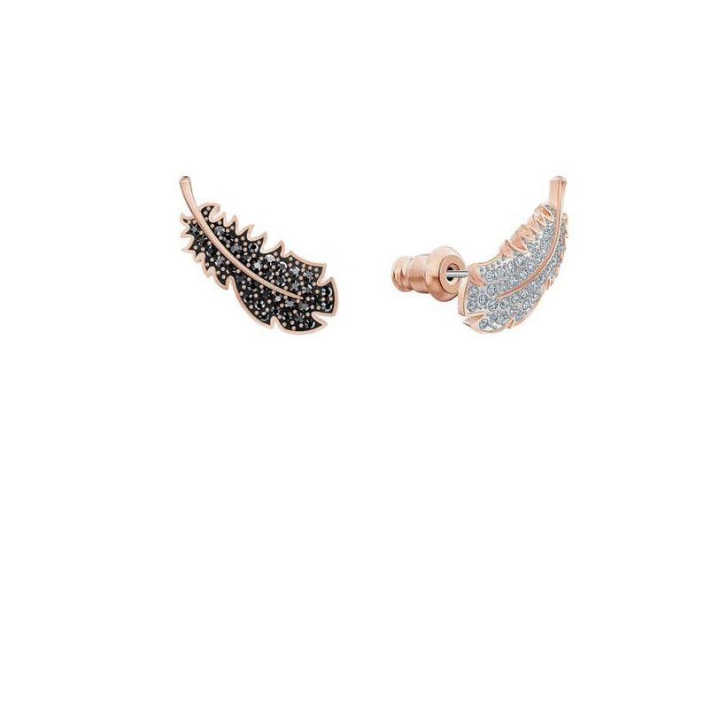 Swarovski Swarovski Naughty Pierced Earrings Long, Black, Rose-gold Size ONE SIZE - 8 Thumbnail