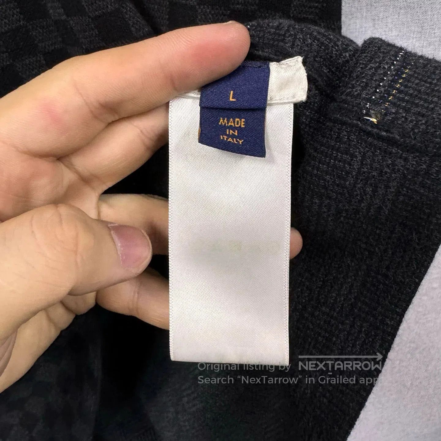 Louis Vuitton LV FW25 Logo Checkered Knit Short-Sleeve. Size US L / EU 52-54 / 3 - 5 Thumbnail