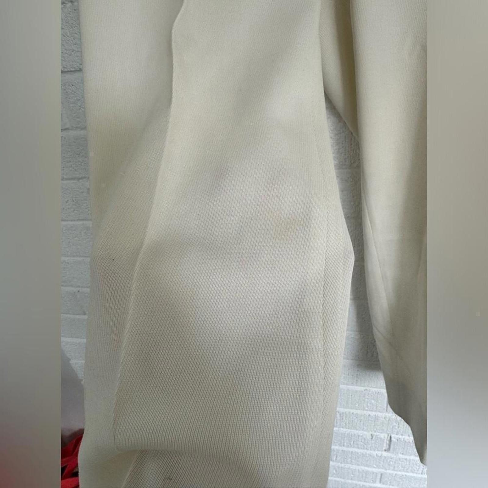 Paul & Shark Paul & Shark Cream Wide-Leg Trousers Size 30" / US 8 / IT 44 - 3 Thumbnail